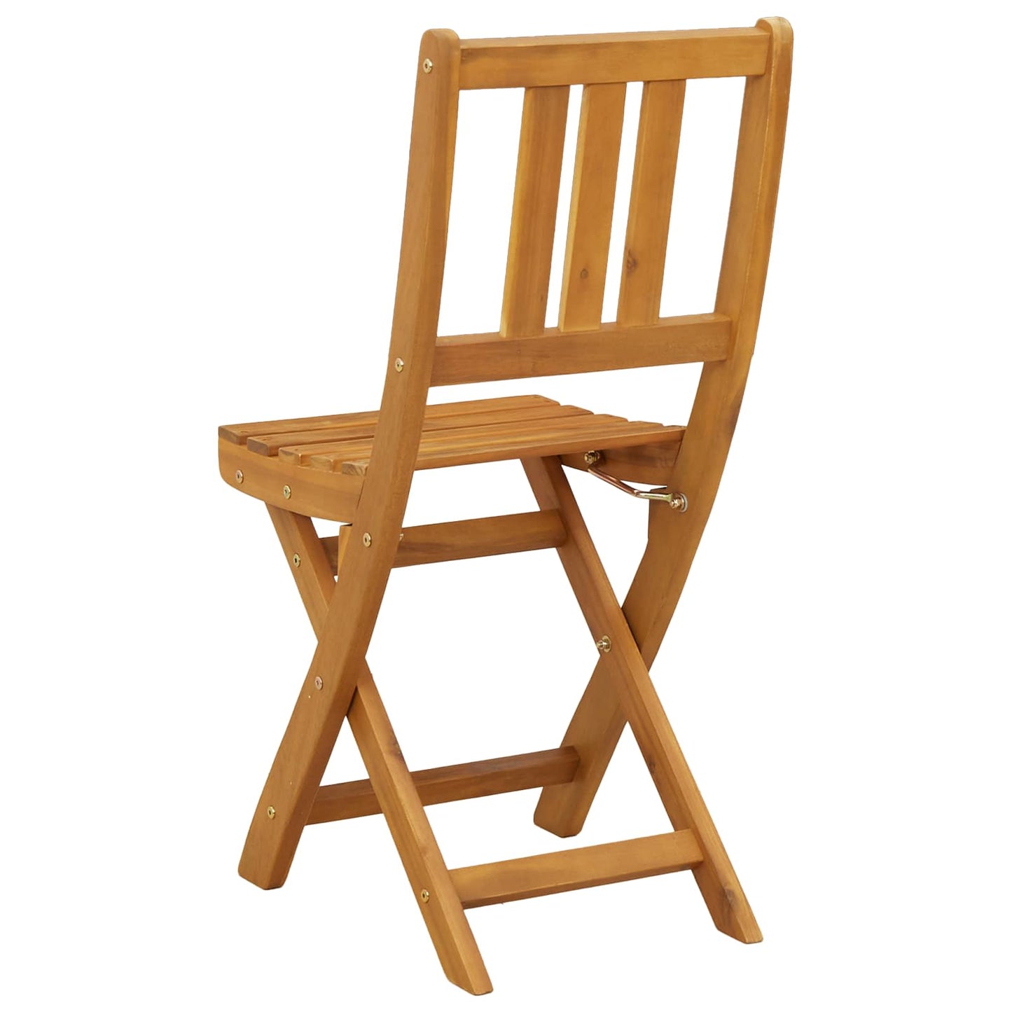 with Cushion 4 pcs Natural 40 x 42 x 85 cm Solid Acacia Wood