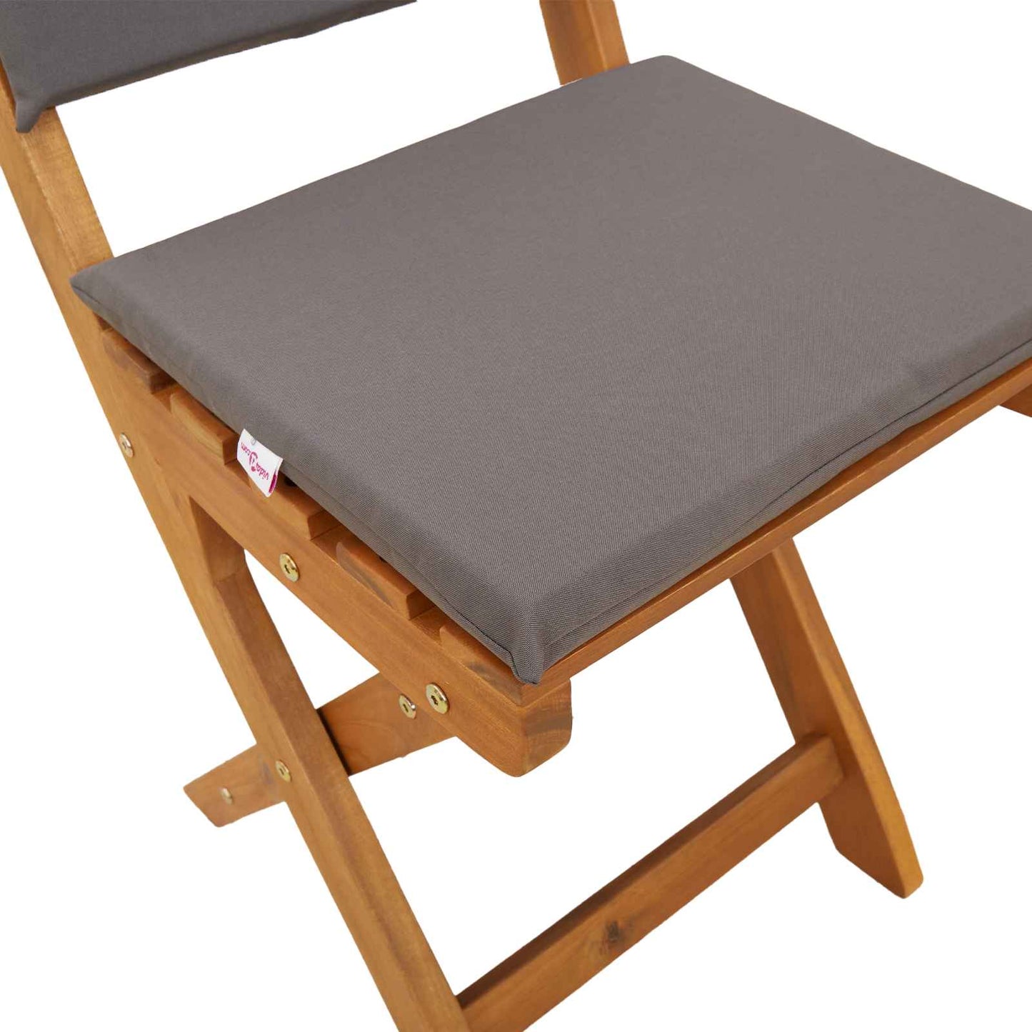 Garden Chair 4 pcs Dark Grey 38 x 46 x 85 cm Solid Acacia Wood