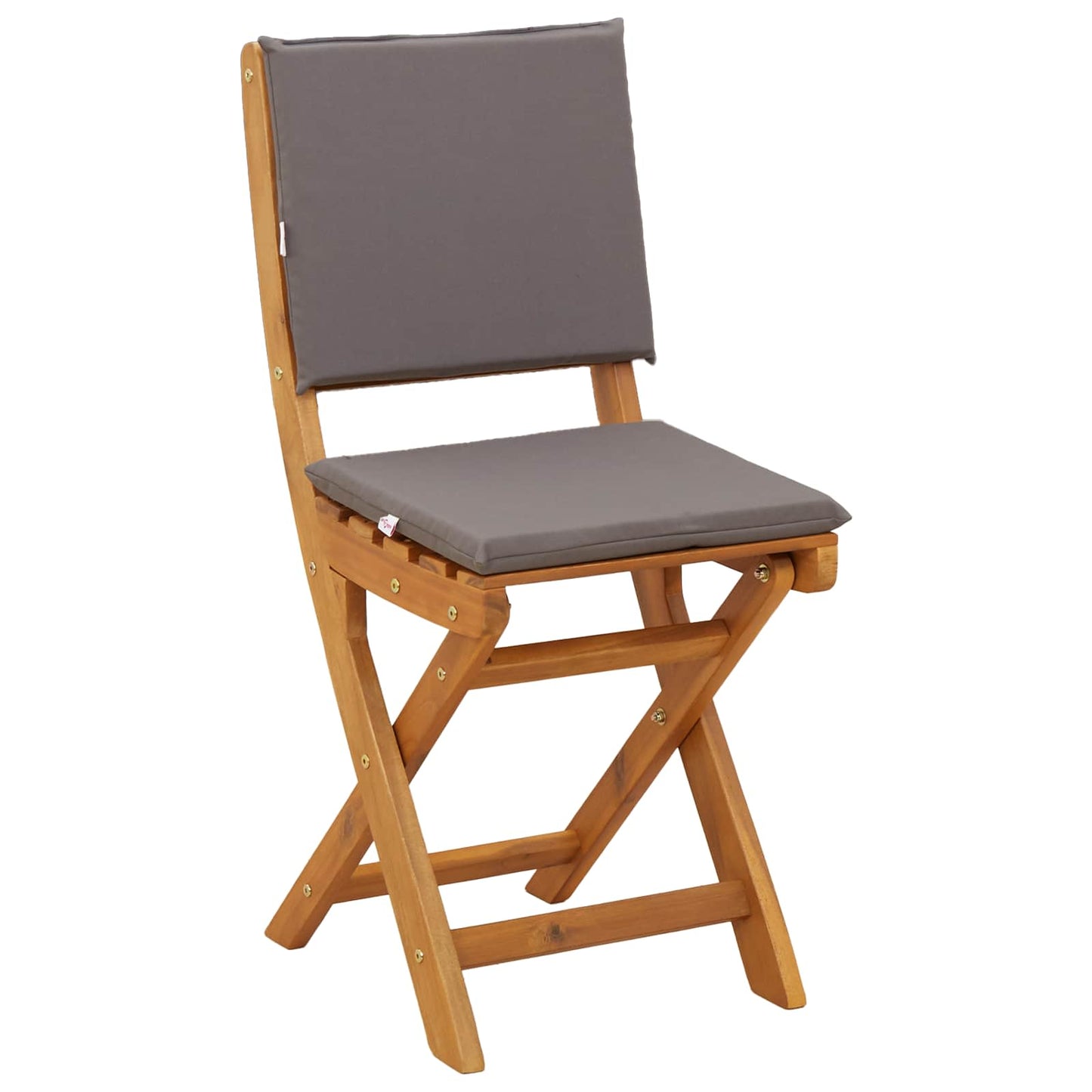 Garden Chair 4 pcs Dark Grey 38 x 46 x 85 cm Solid Acacia Wood
