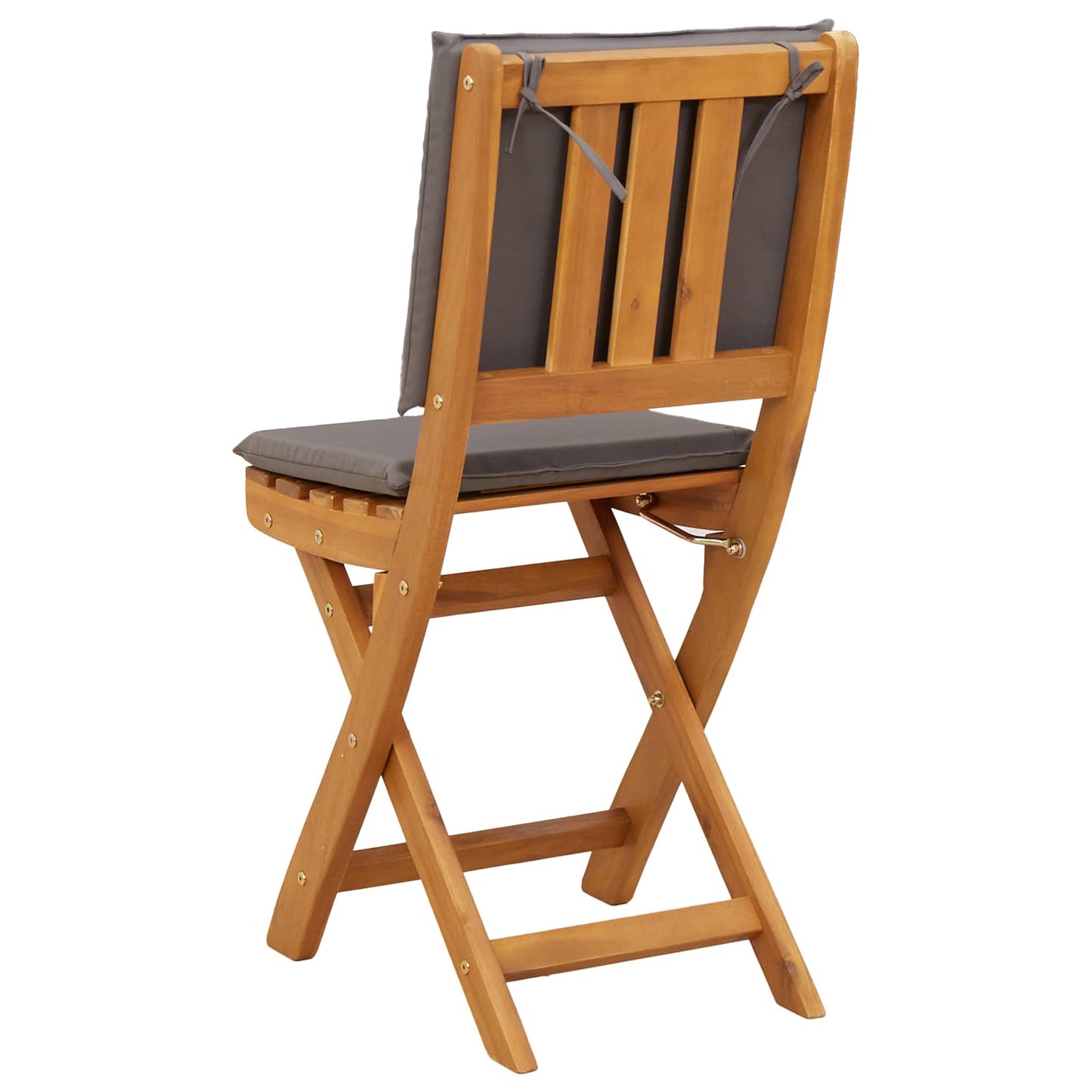 Garden Chair 4 pcs Dark Grey 38 x 46 x 85 cm Solid Acacia Wood