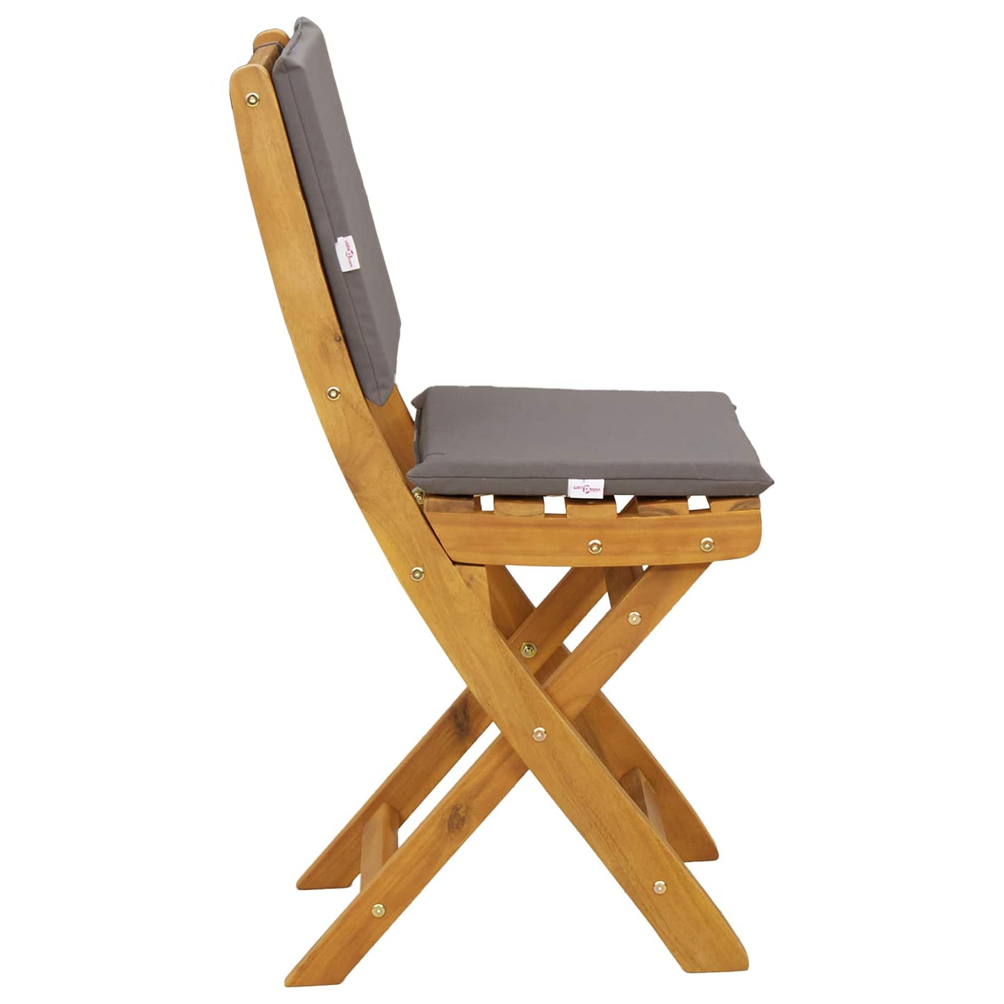 Garden Chair 4 pcs Dark Grey 38 x 46 x 85 cm Solid Acacia Wood