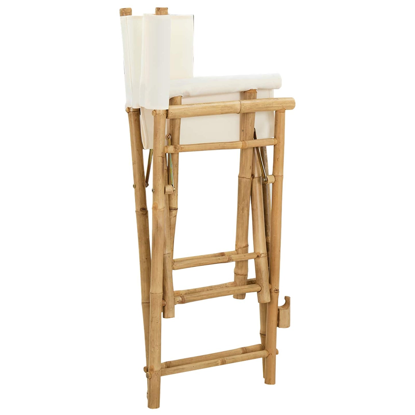 Folding Director's Chair 2 pcs Natural Bamboo