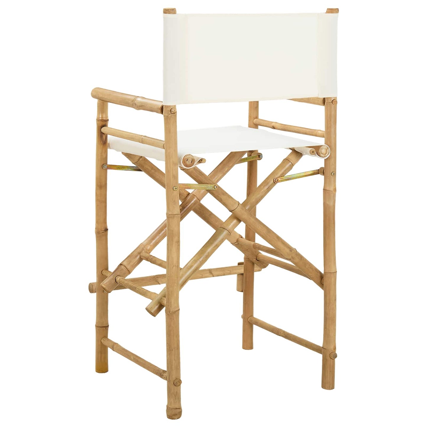 Folding Director's Chair 2 pcs Natural Bamboo