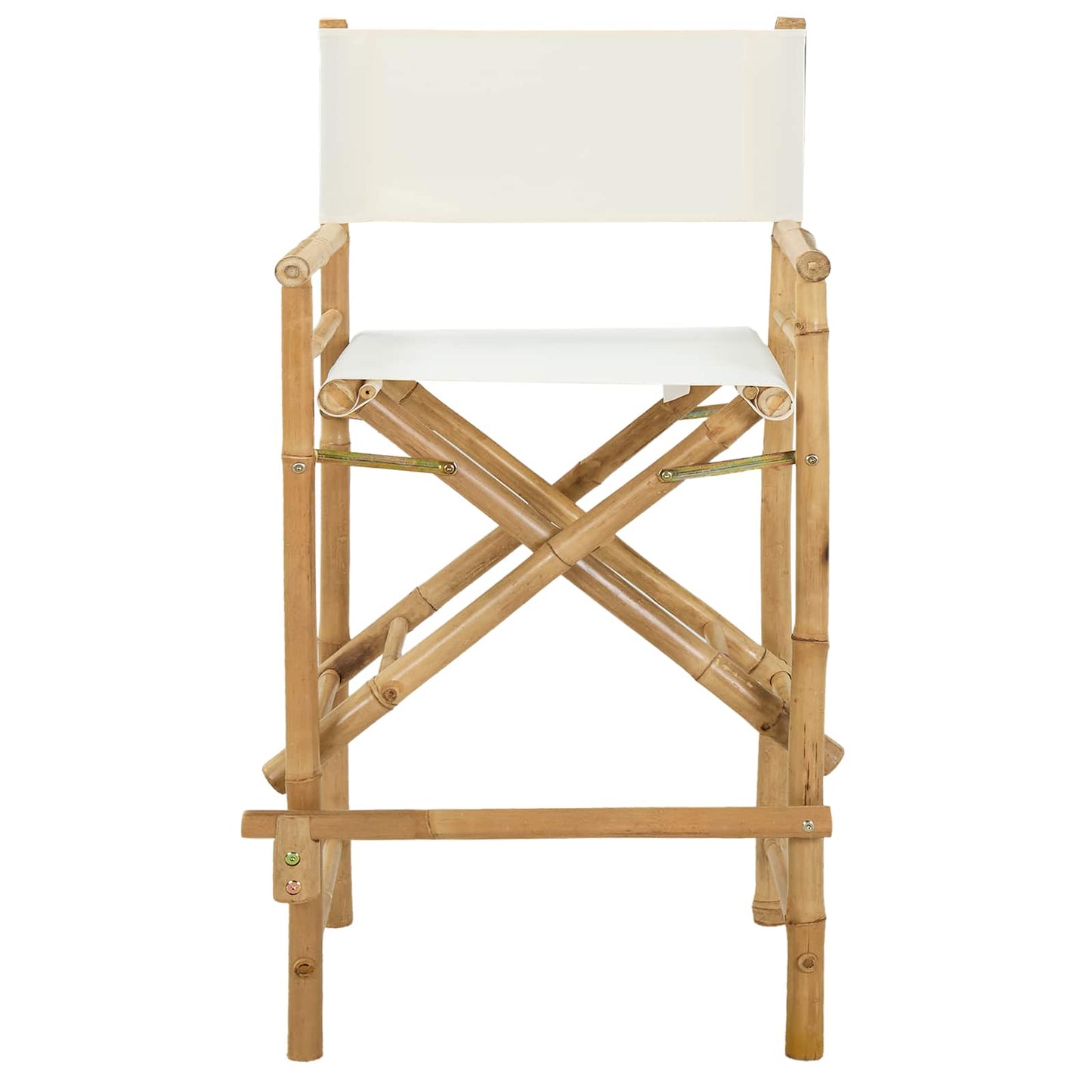 Folding Director's Chair 2 pcs Natural Bamboo