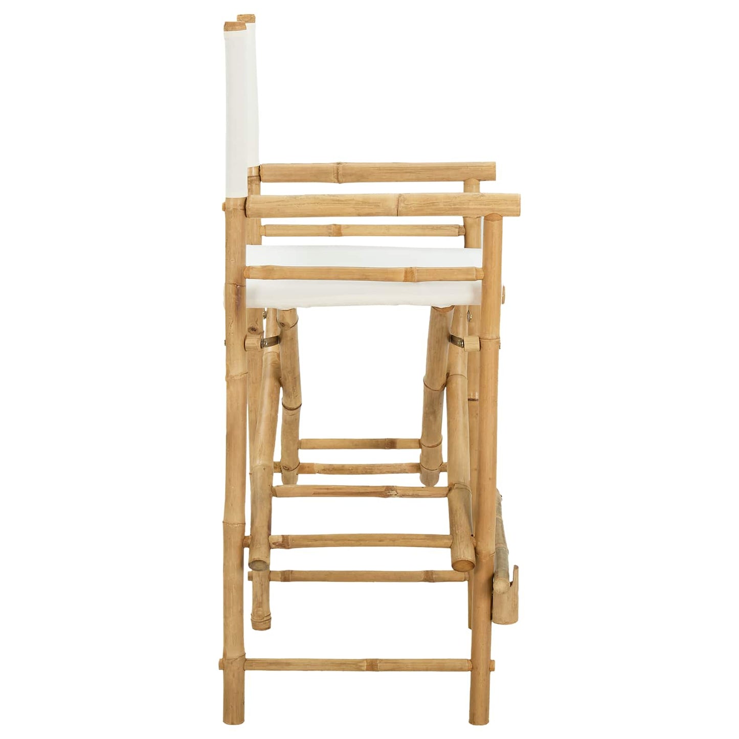 Folding Director's Chair 2 pcs Natural Bamboo