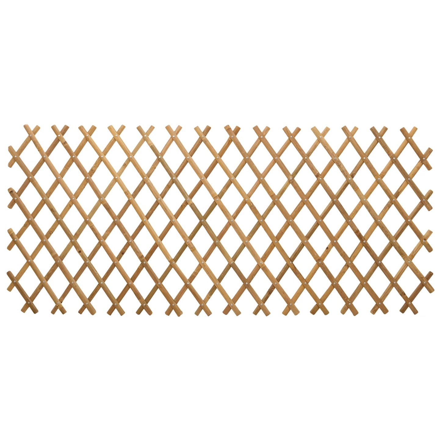 Expandable Trellis Fence 2 pcs Light Brown 100 x 105 cm Bamboo