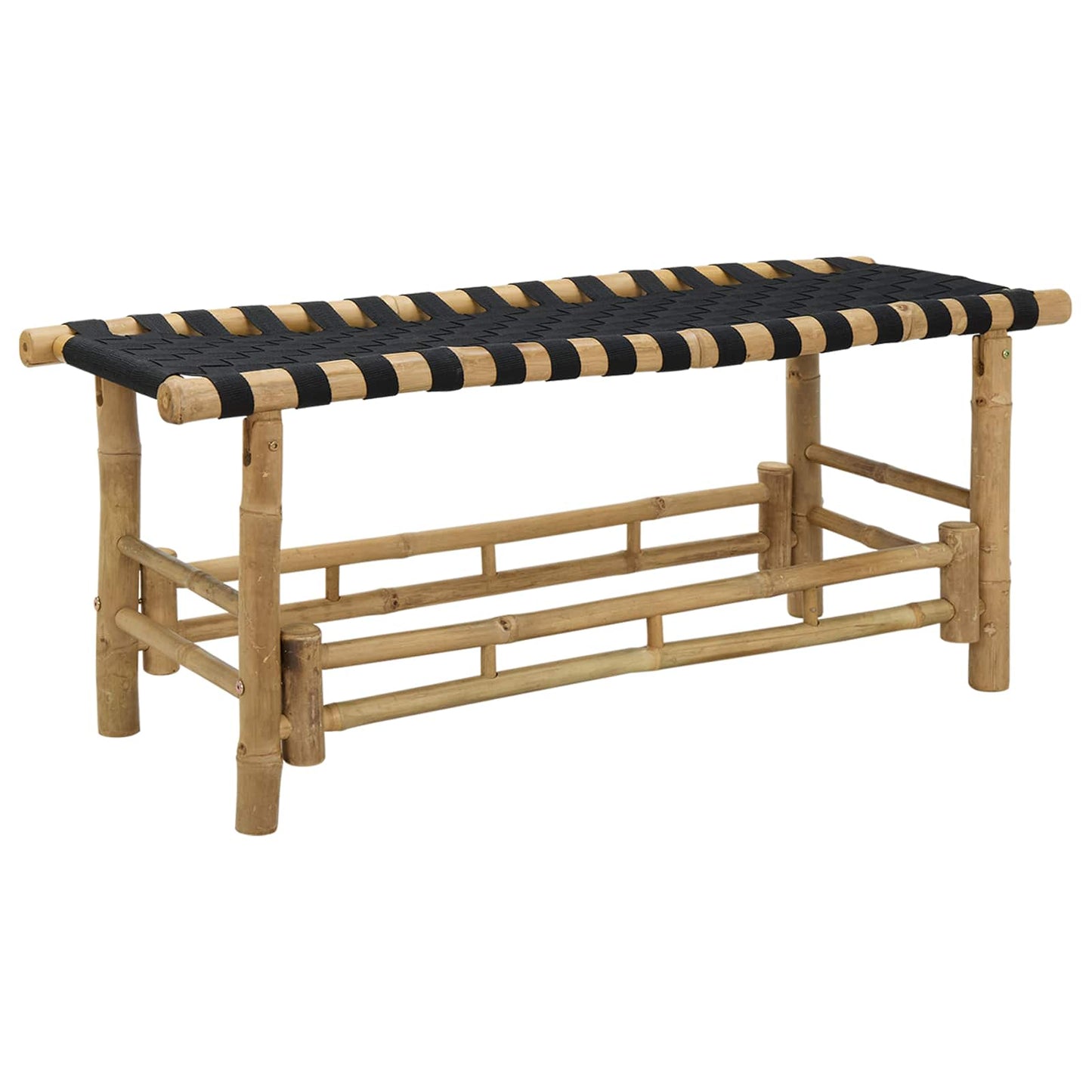 Garden Bench 110 x 38 x 40 cm Bamboo Natural Rectangular
