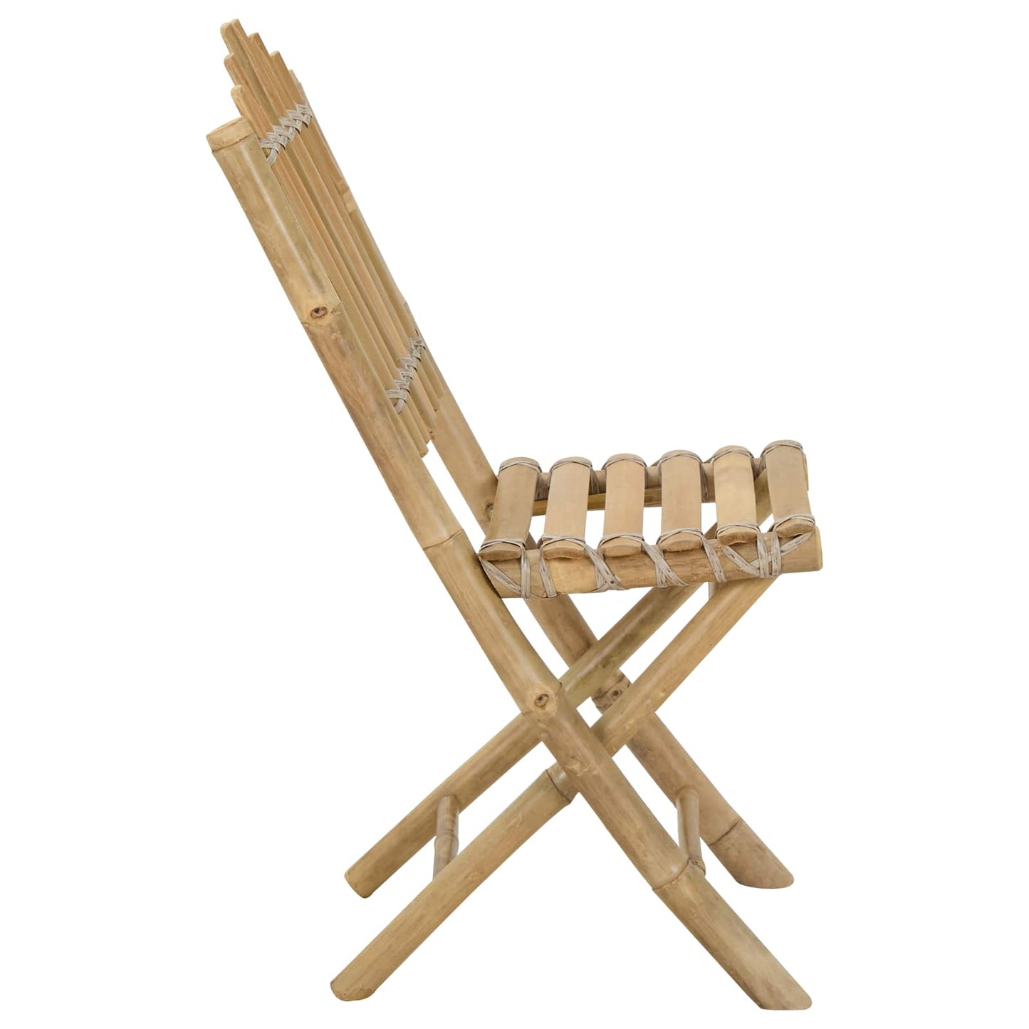 Garden Chair 4 pcs Natural Bamboo