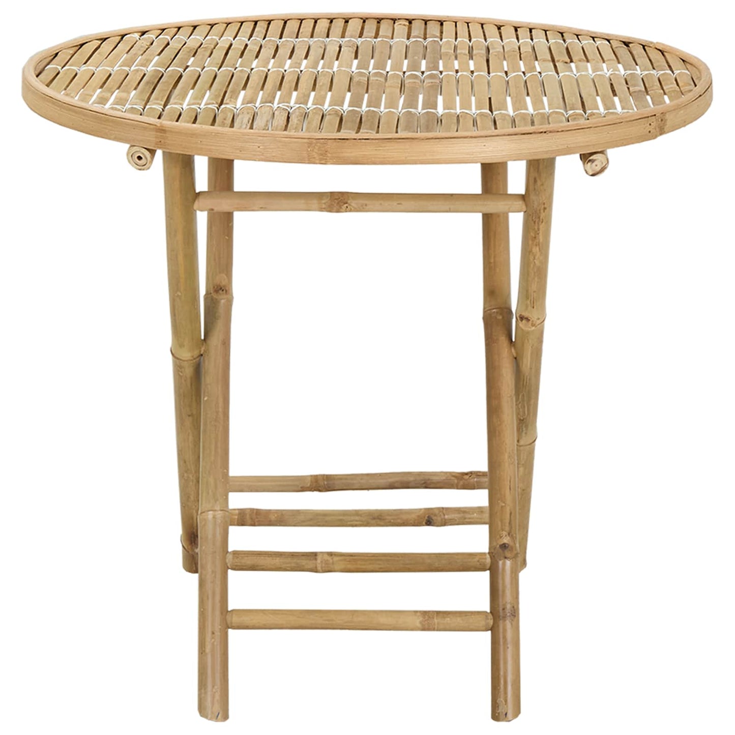 Garden Table Natural 80 x 70 cm Bamboo