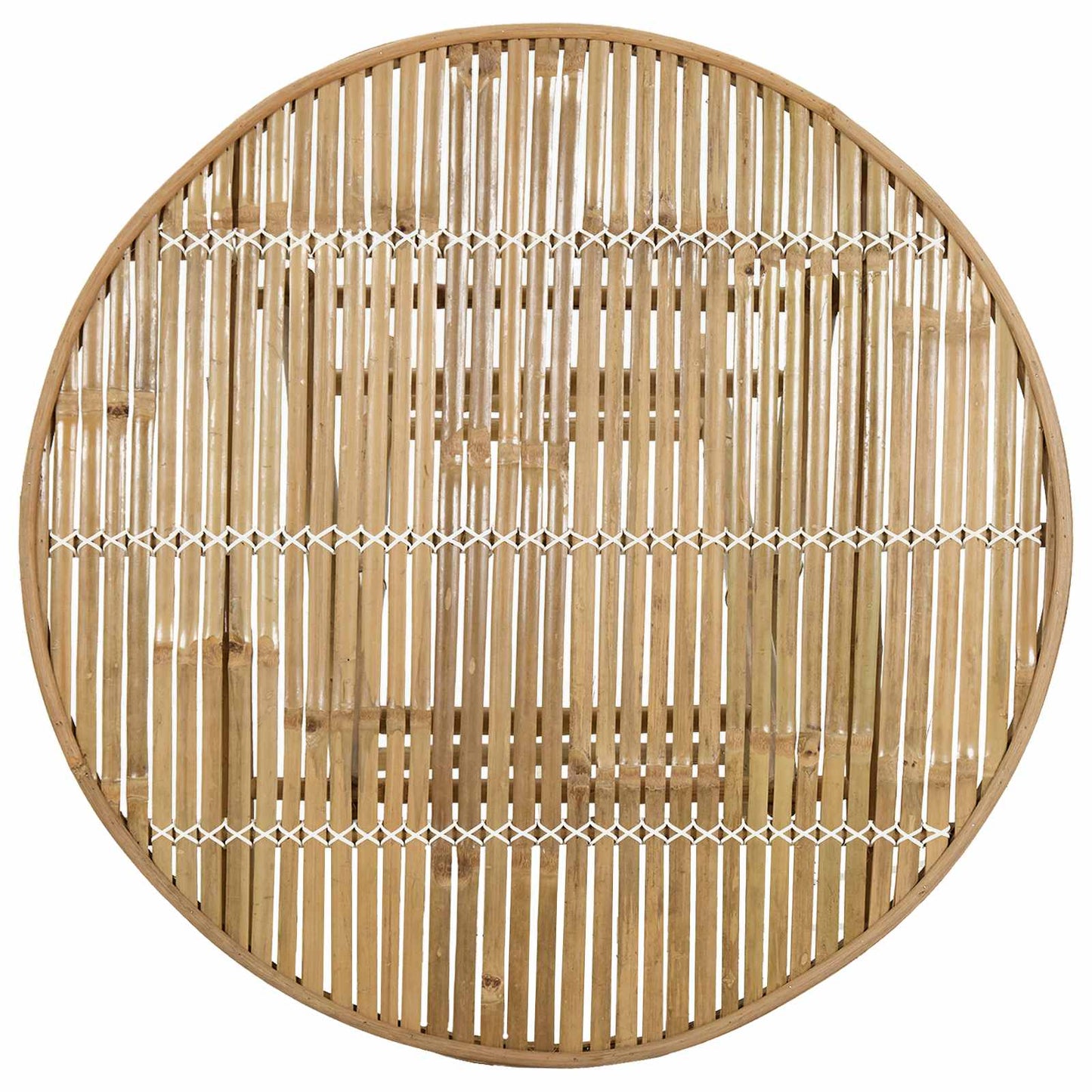 Garden Table Natural 80 x 70 cm Bamboo