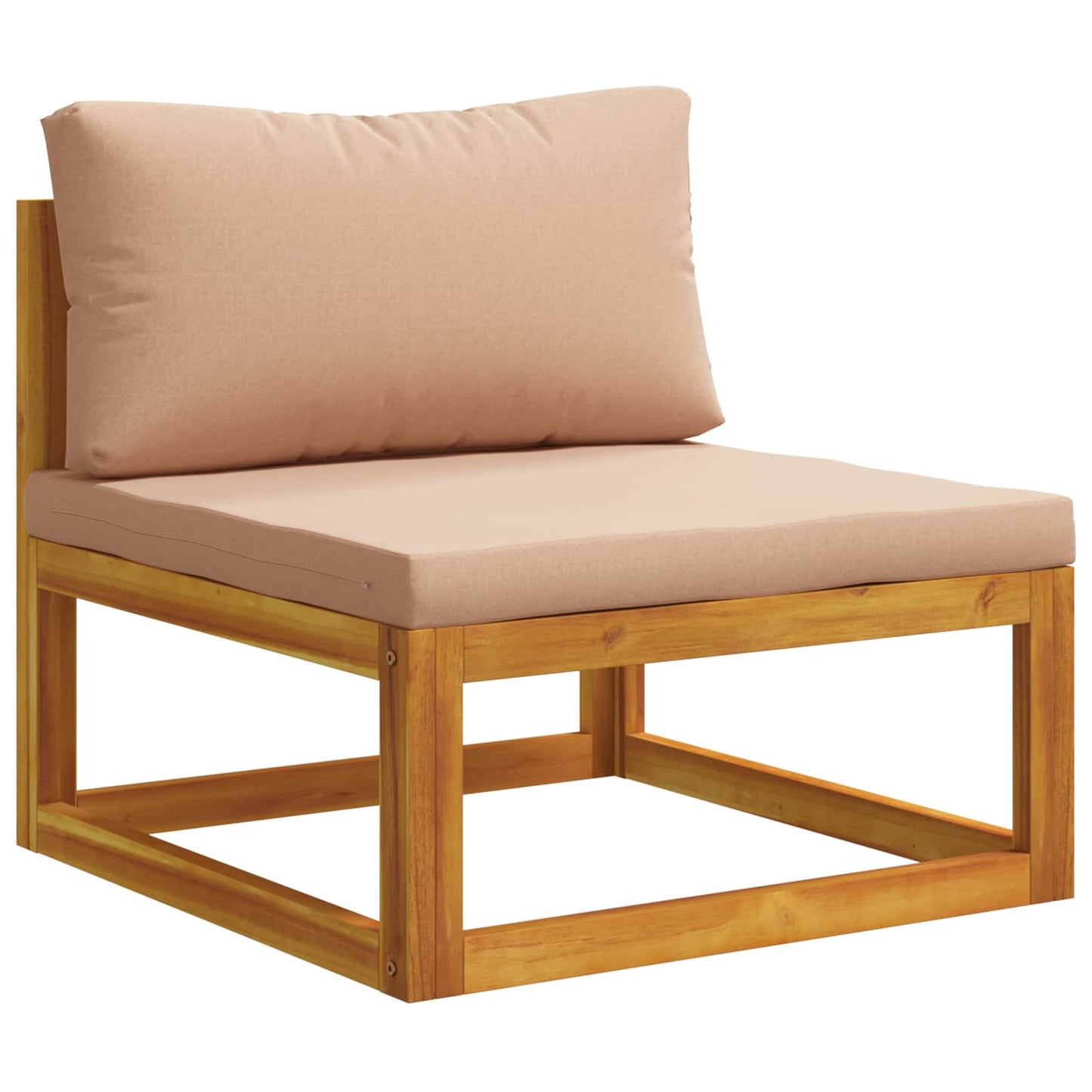 Sofa Set 6 pcs Natural Solid Acacia Wood