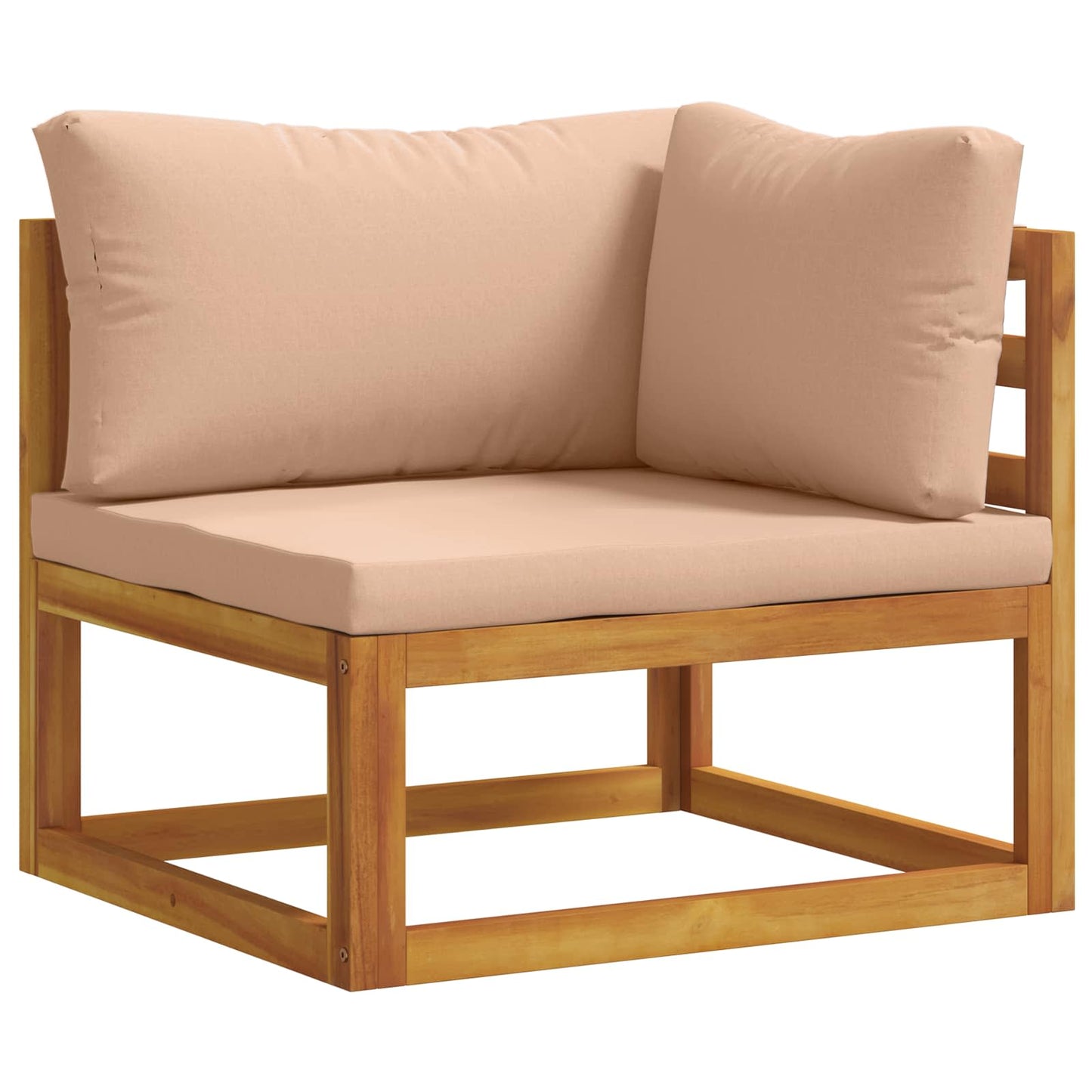 Sofa Set 8 pcs Natural Solid Acacia Wood
