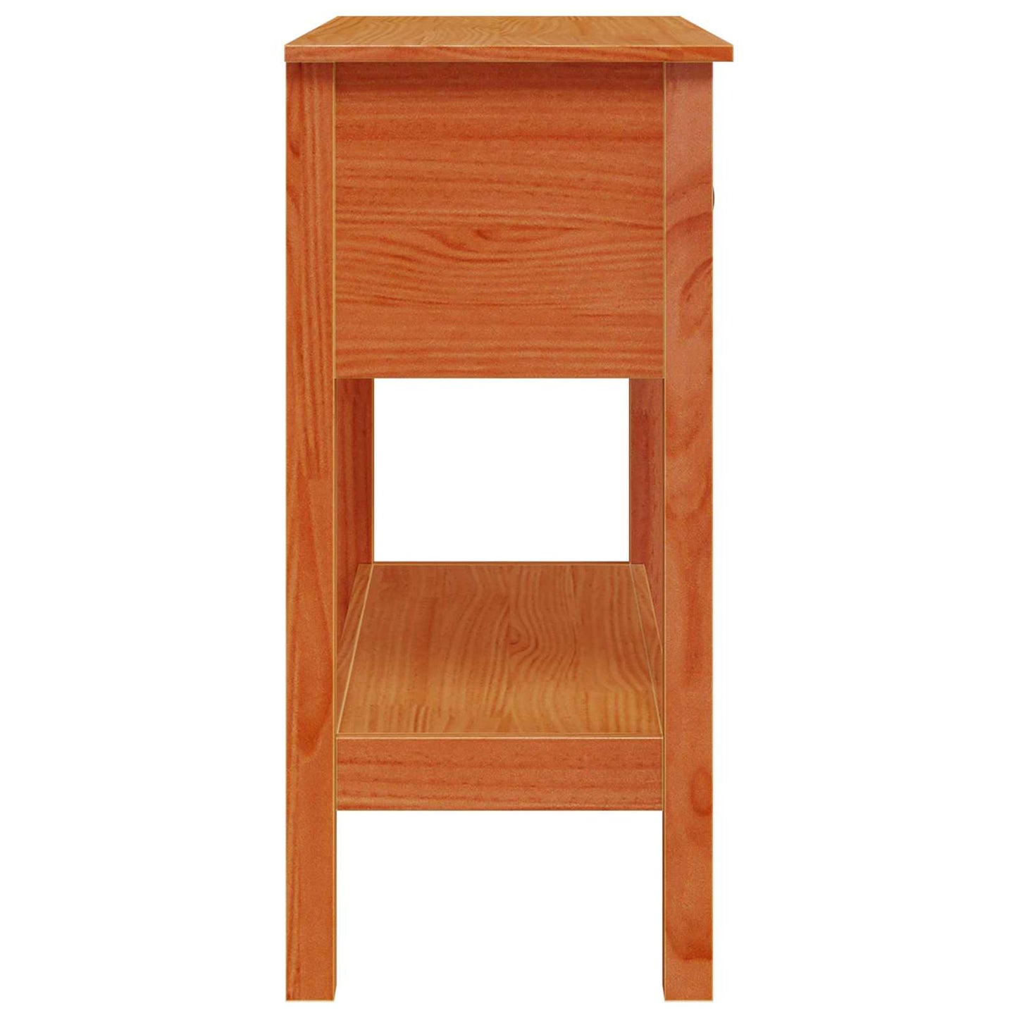 Console Table Wax Brown 75 x 35 x 75 cm Soild Pine Wood