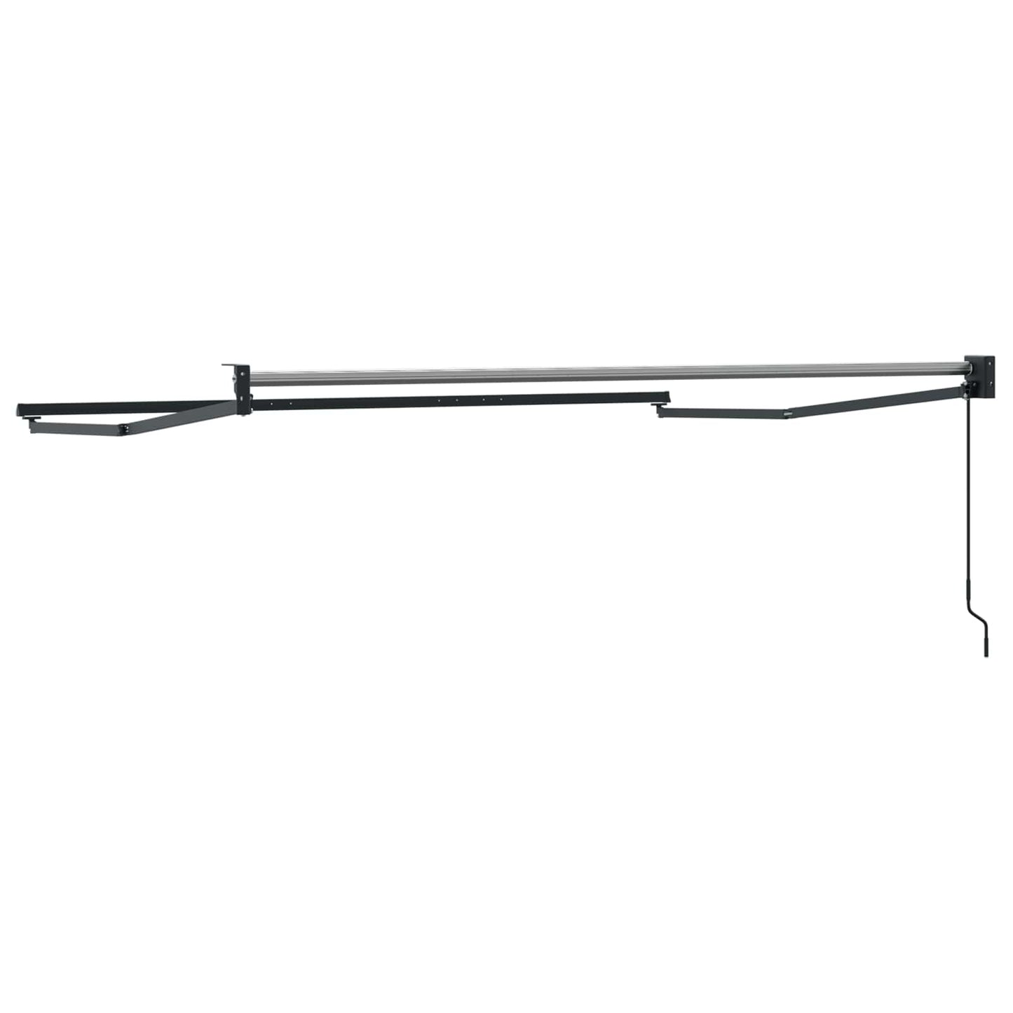 Manual Retractable Awning Frame Anthracite 3 x 2 m Aluminium