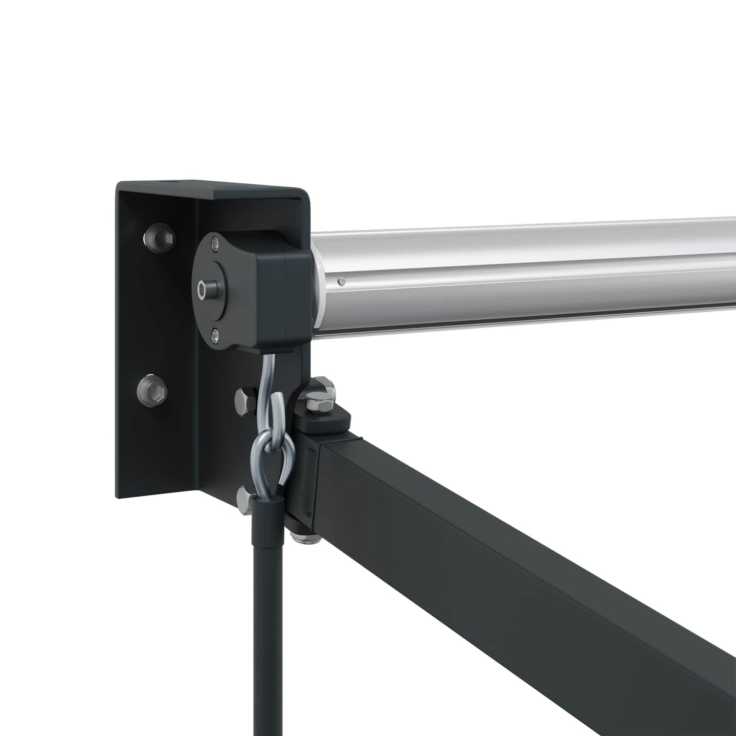Manual Retractable Awning Frame Anthracite 4 x 2 m Aluminium