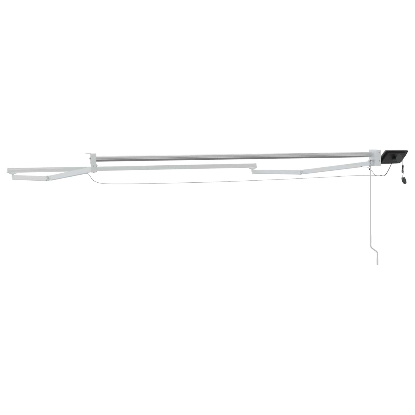 Electric Retractable Awning Frame White 3 x 2 m Aluminium