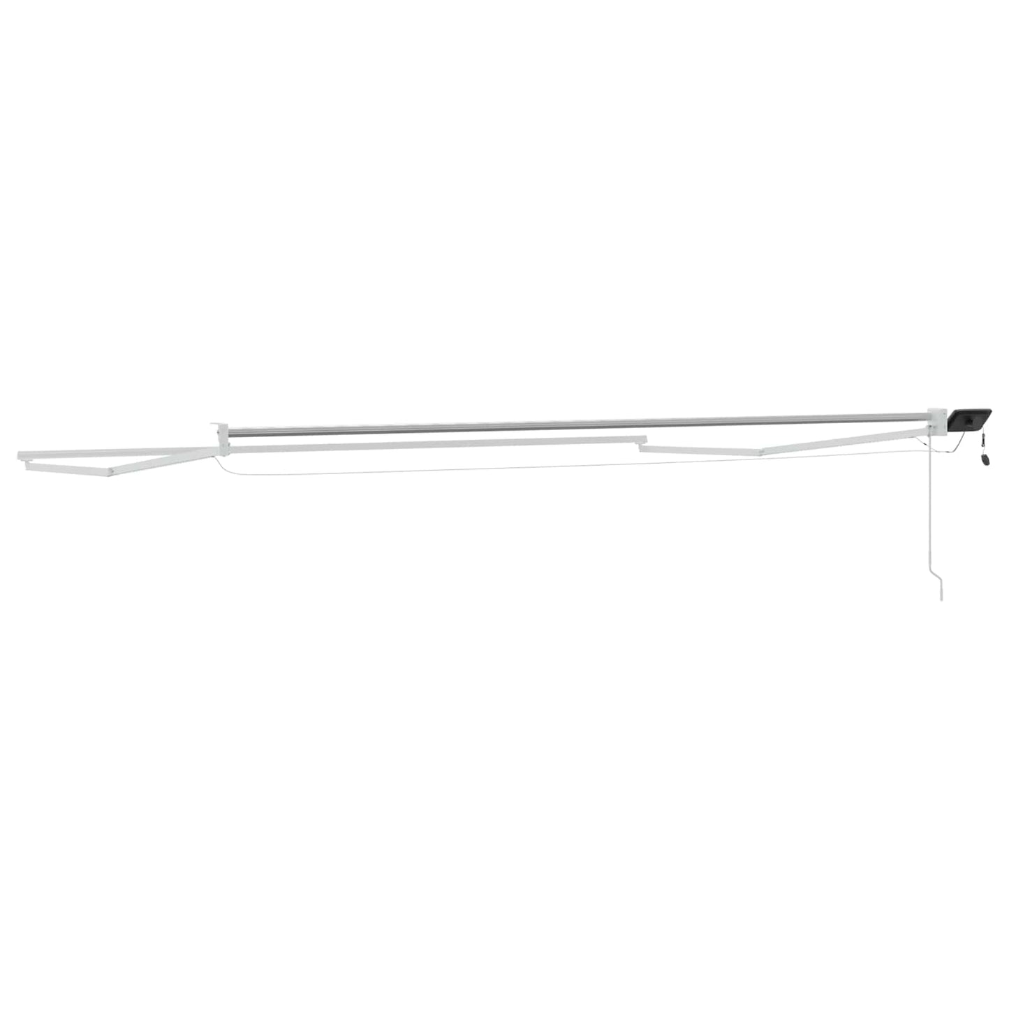 Electric Retractable Awning Frame White 4.5 x 3 m Aluminium
