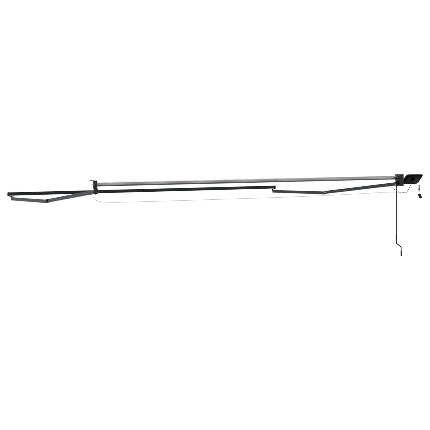 Electric Retractable Awning Frame Anthracite 4 x 2 m Aluminium