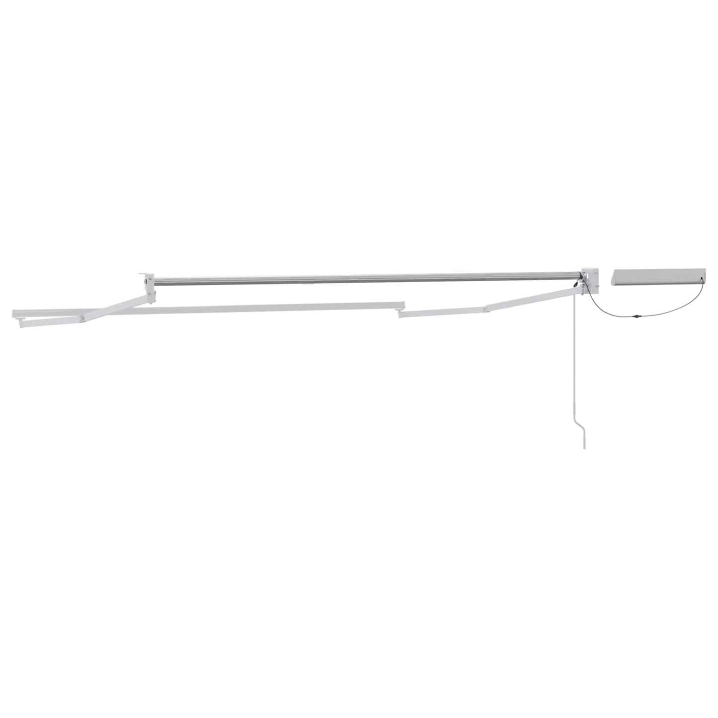 Electric Retractable Awning Frame White 3 x 2 m Steel