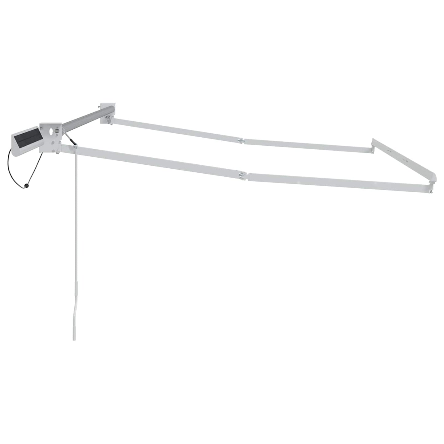 Electric Retractable Awning Frame White 3 x 2 m Steel