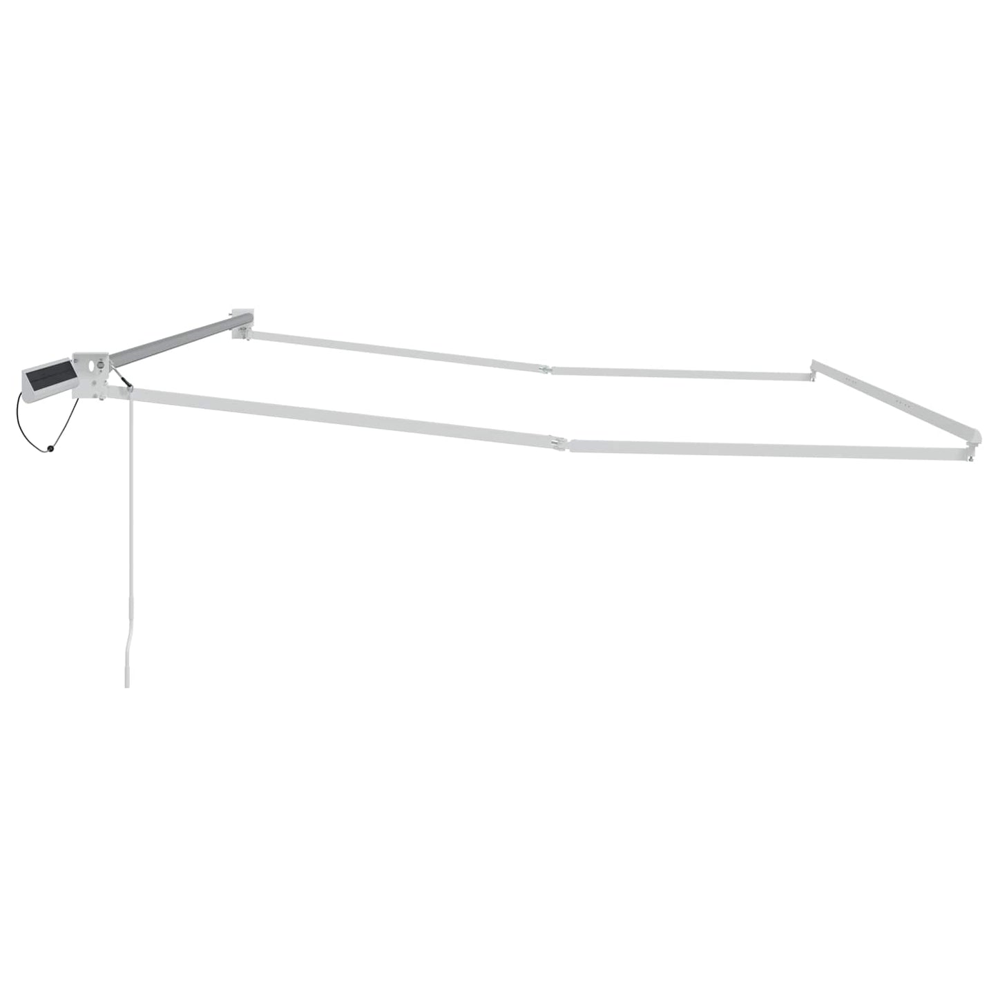 Electric Retractable Awning Frame White 4 x 3 m Steel