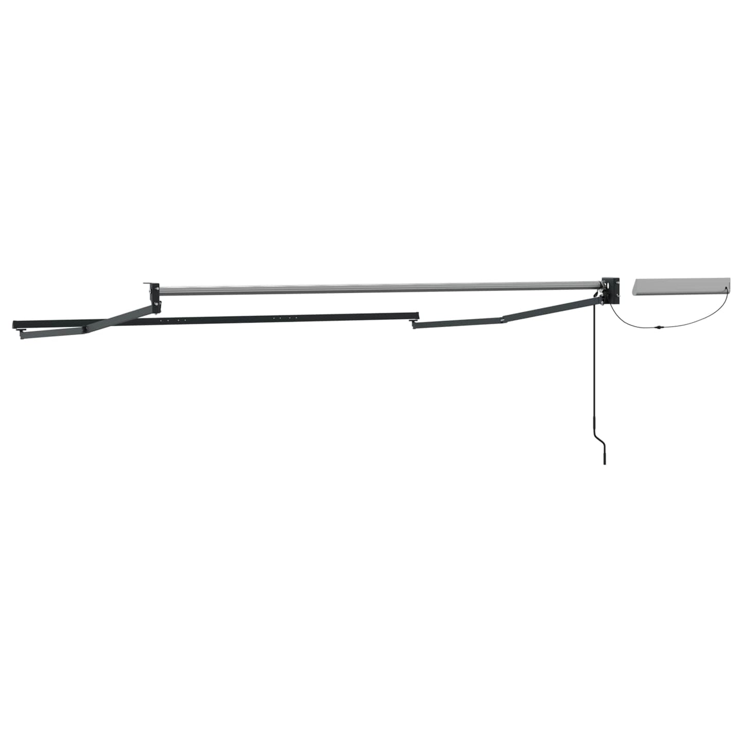 Electric Retractable Awning Frame Anthracite 3 x 2.5 m Steel