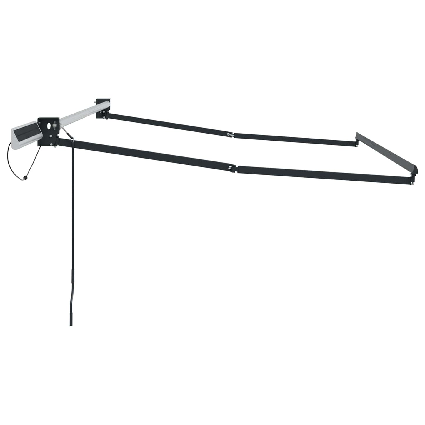 Electric Retractable Awning Frame Anthracite 3.5 x 2.5 m Steel