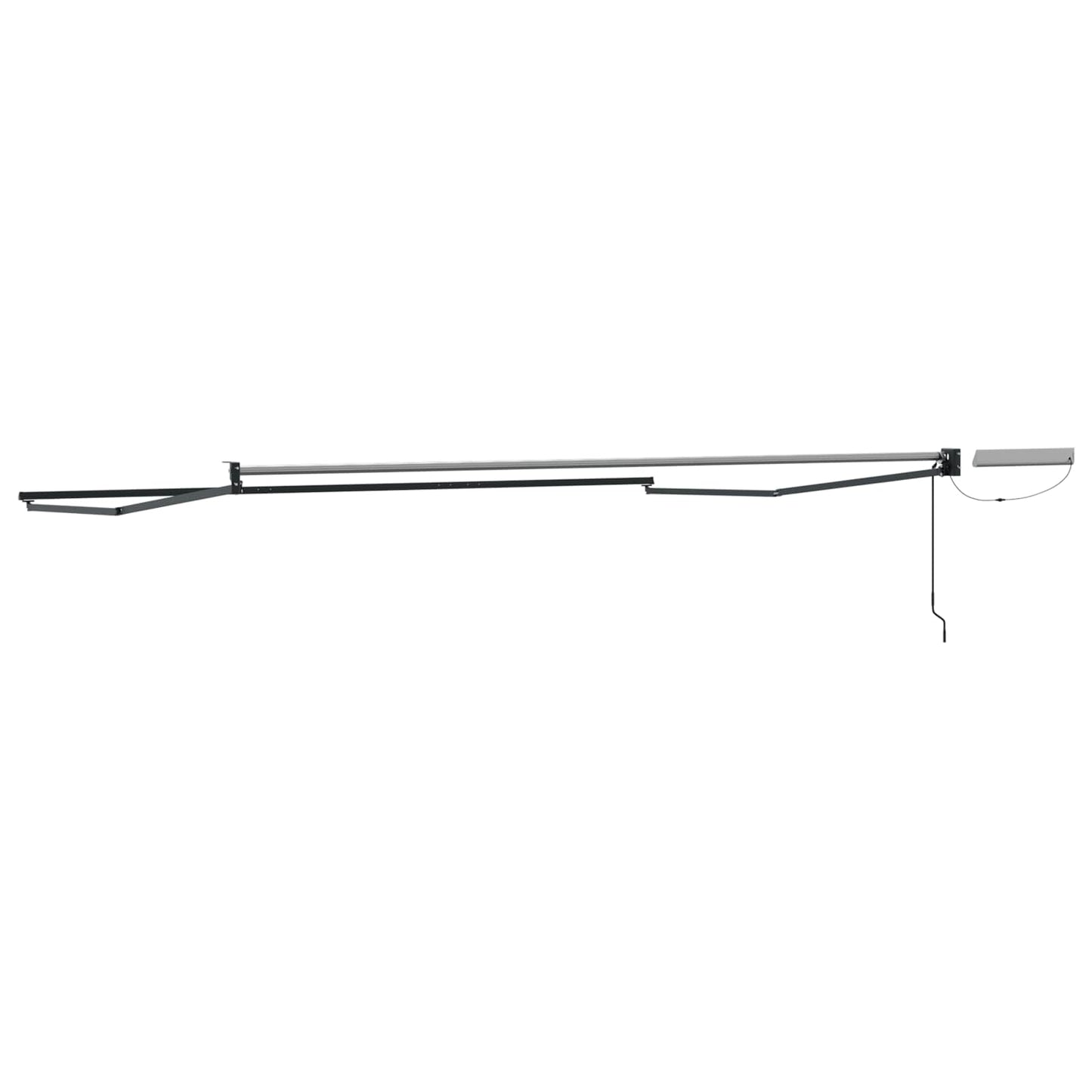Electric Retractable Awning Frame Anthracite 4.5 x 3 m Steel
