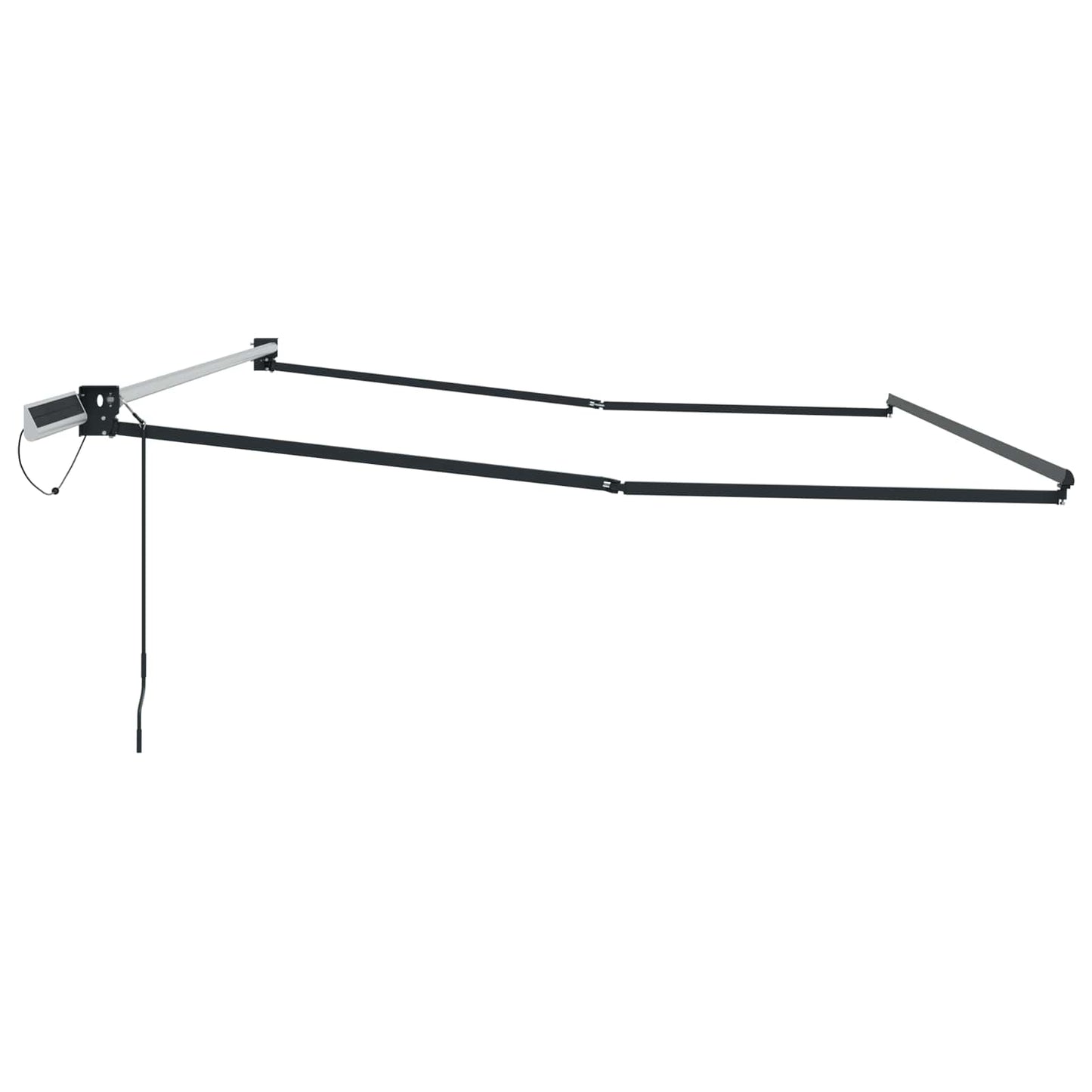 Electric Retractable Awning Frame Anthracite 4.5 x 3 m Steel