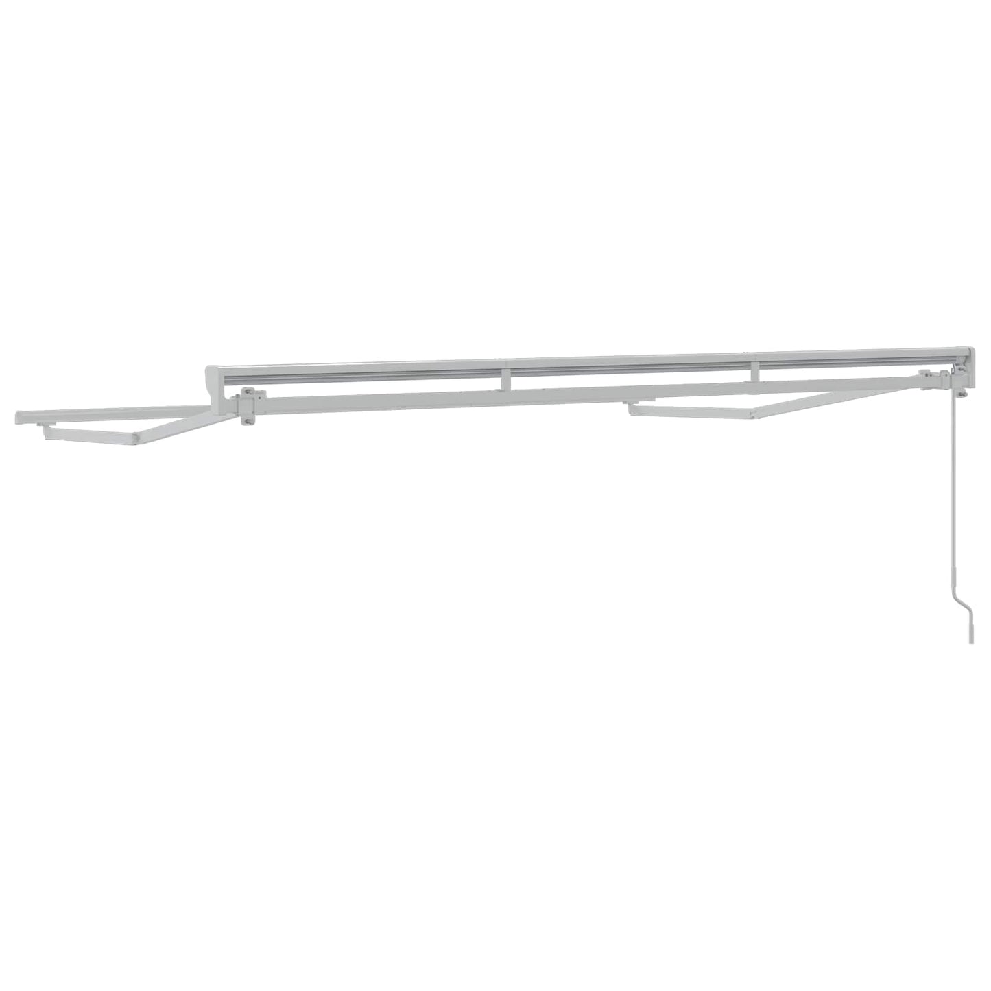 Manual Awning Frame Adjustable White 3.5 x 2.5 m Steel