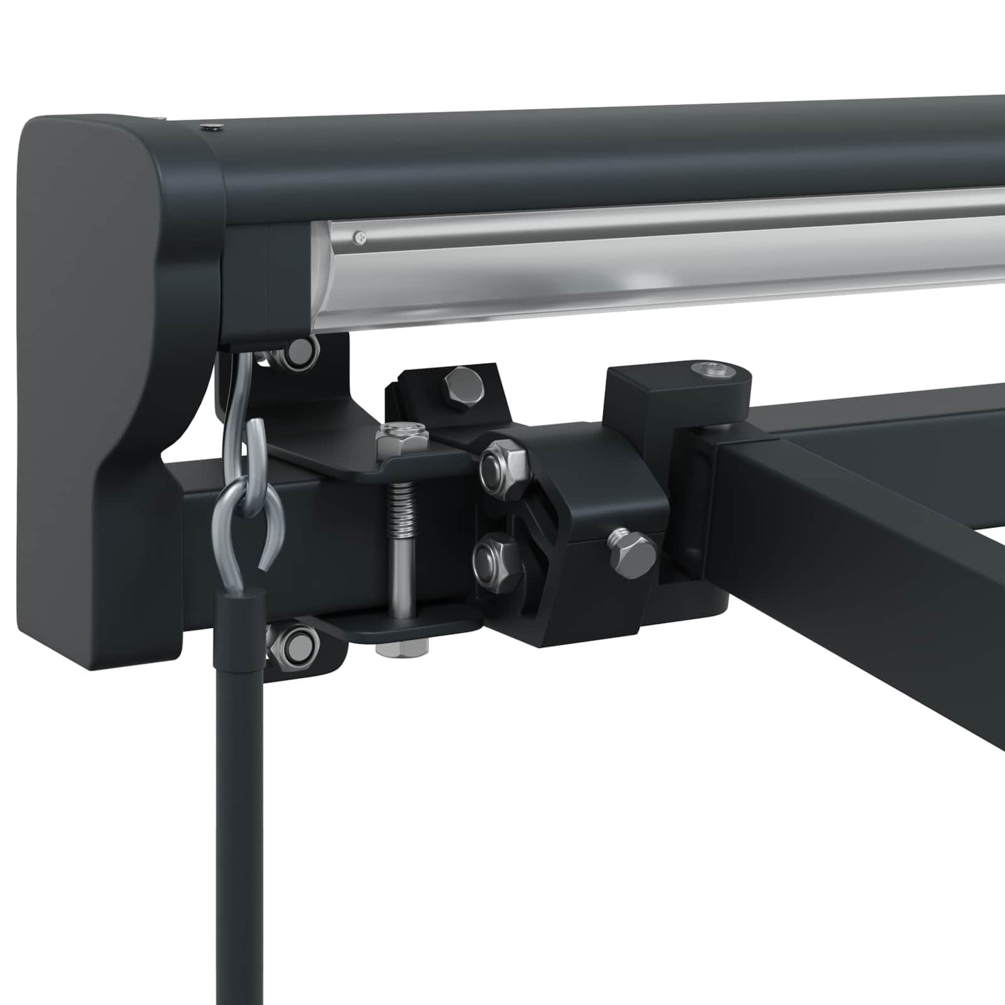 Manual Awning Frame Adjustable Anthracite 4 x 2 m Steel