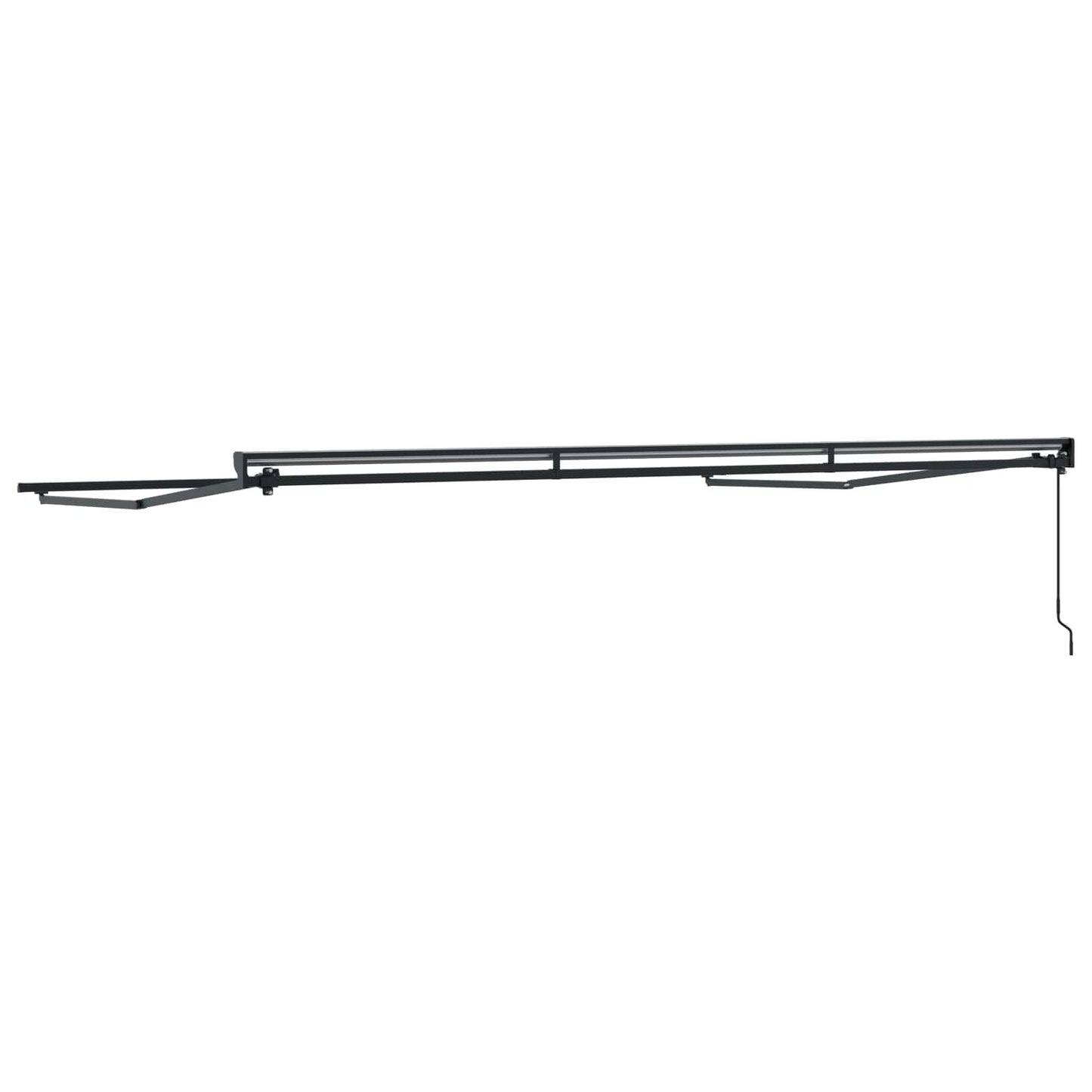 Manual Awning Frame Adjustable Anthracite 4 x 2 m Steel