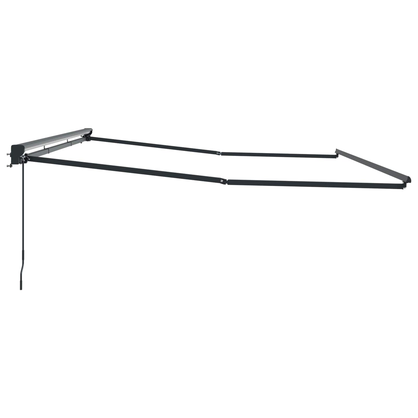 Manual Awning Frame Adjustable Anthracite 4 x 2 m Steel