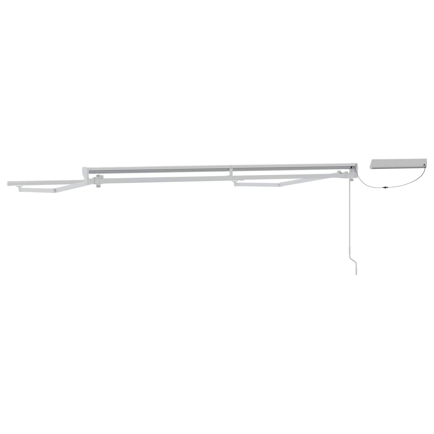 Electric Retractable Awning Frame White 3 x 2.5 m Steel