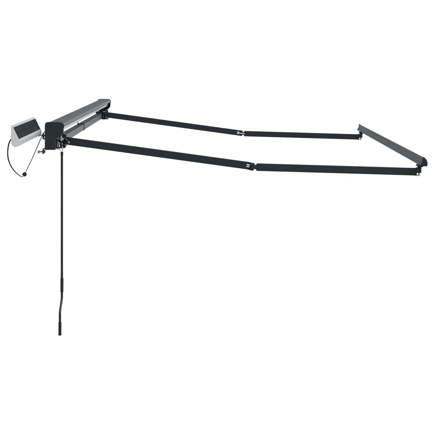 Electric Retractable Awning Frame Anthracite 3.5 x 2.5 m Steel