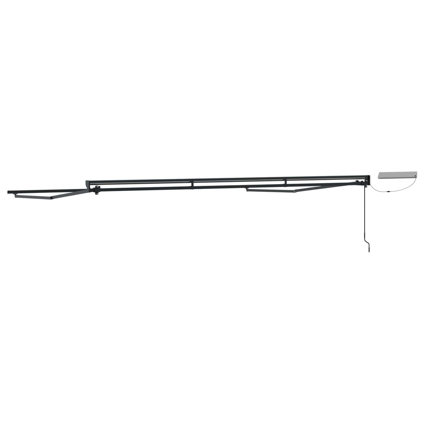 Electric Retractable Awning Frame Anthracite 4.5 x 3 m Steel