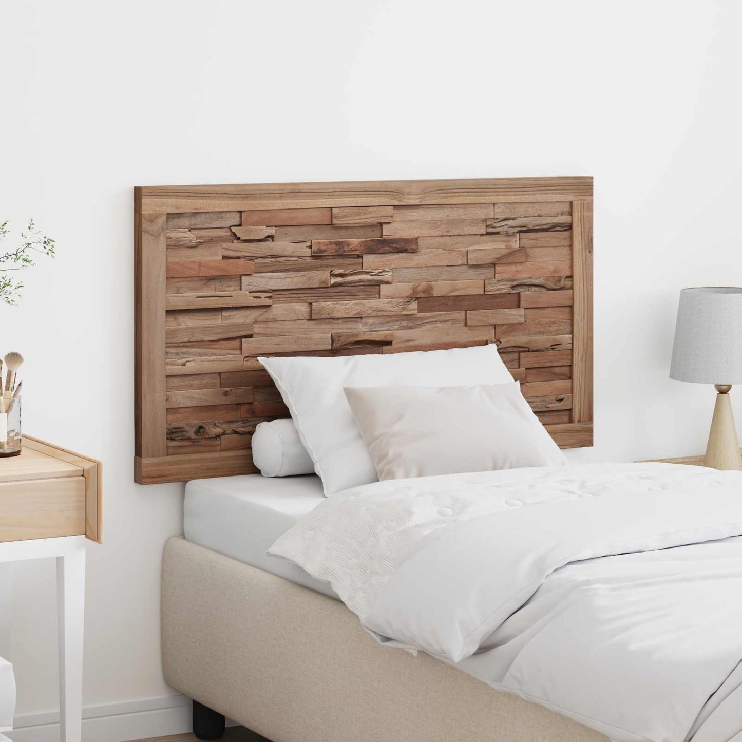 Headboard Natural Solid Teak Wood