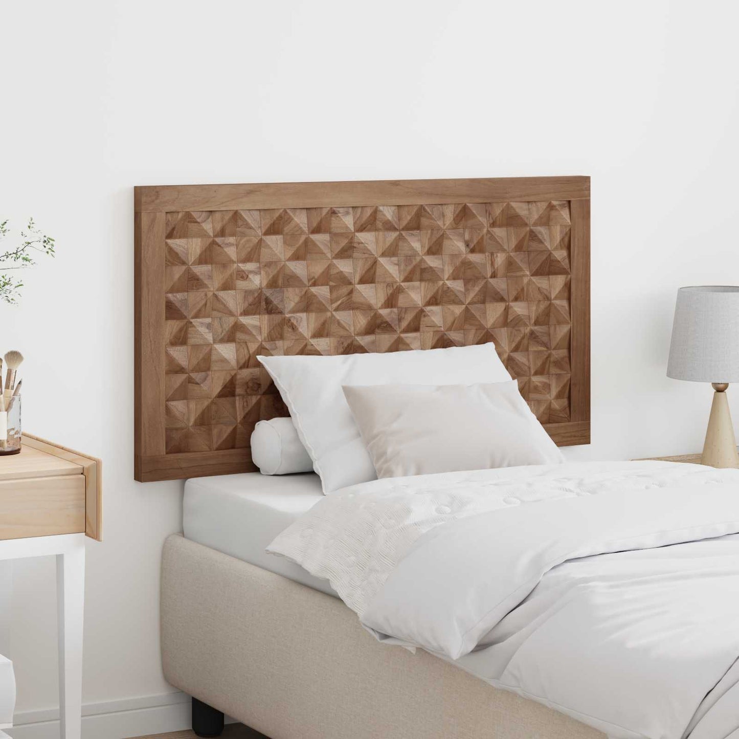 Headboard Natural Solid Teak Wood
