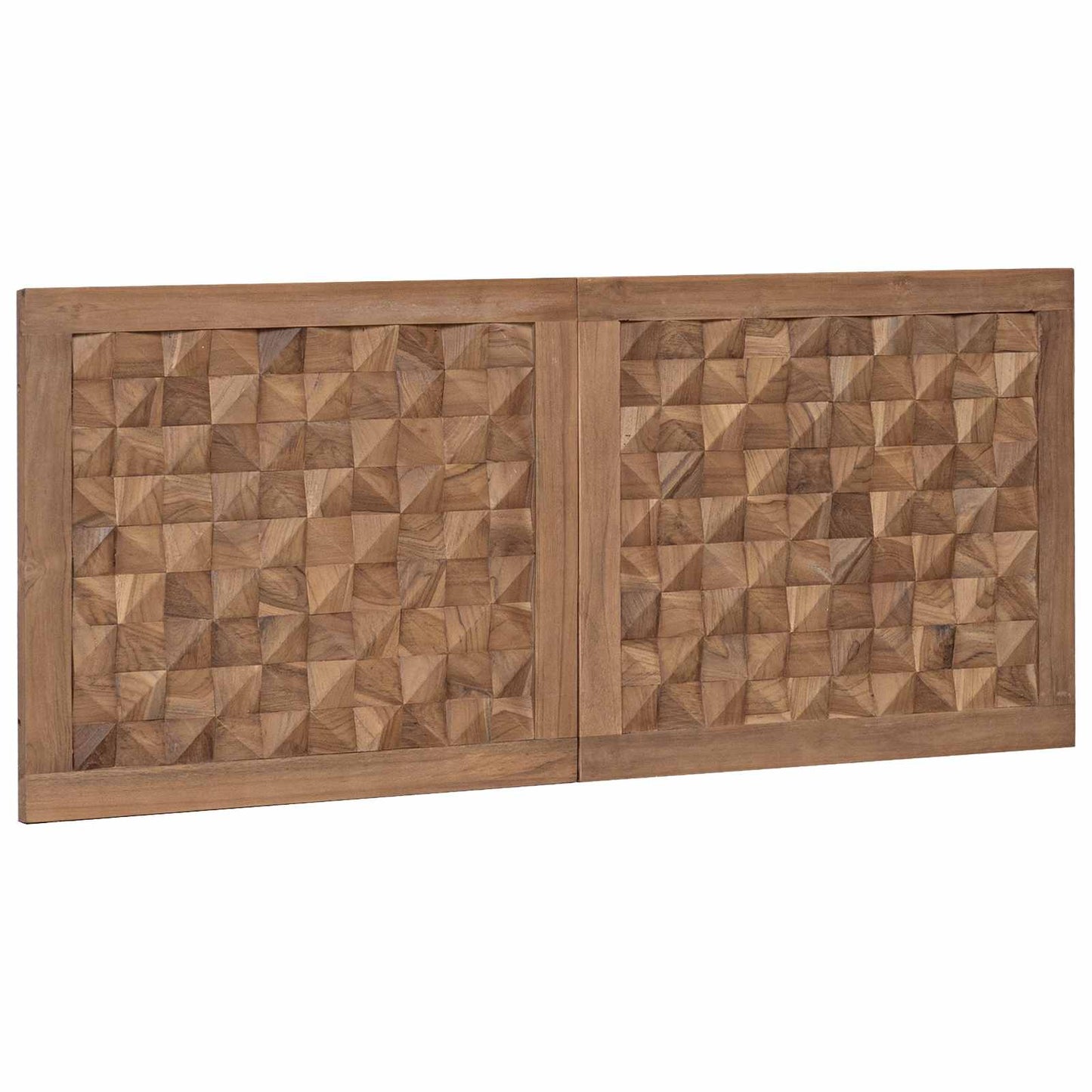 Headboard Natural Solid Teak Wood