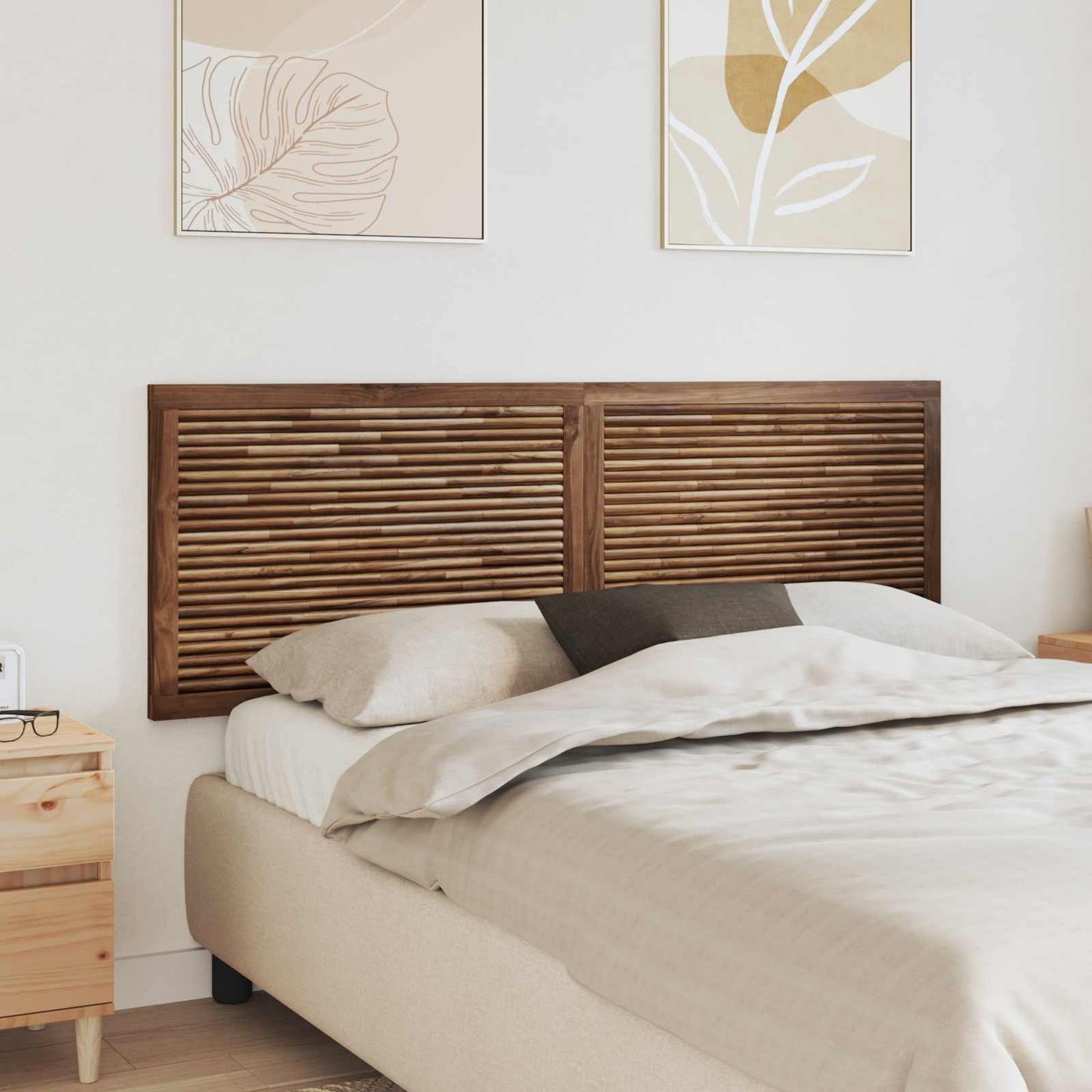 Headboard Natural Solid Teak Wood