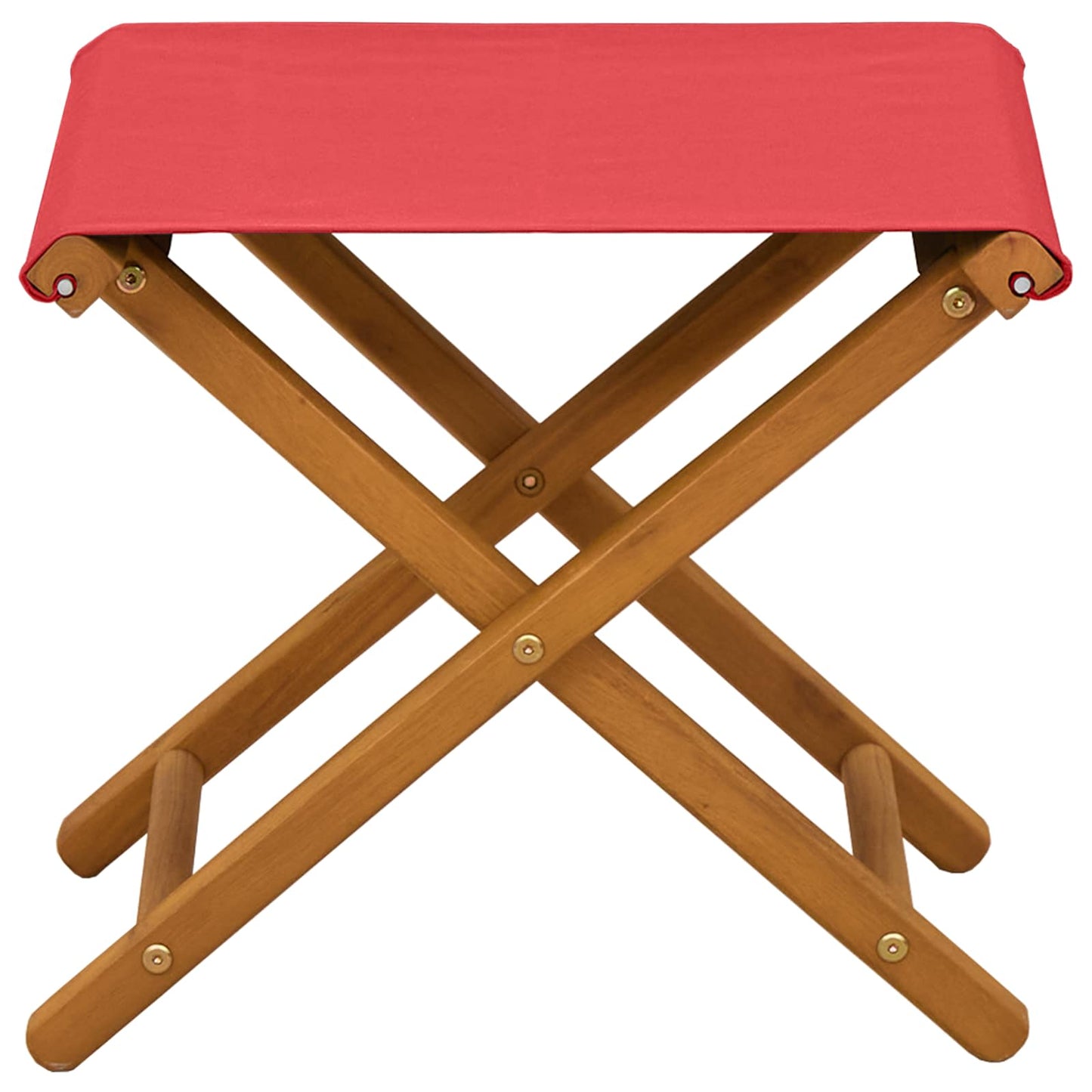 Deck Chair 2 pcs Solid Eucalyptus Wood Red