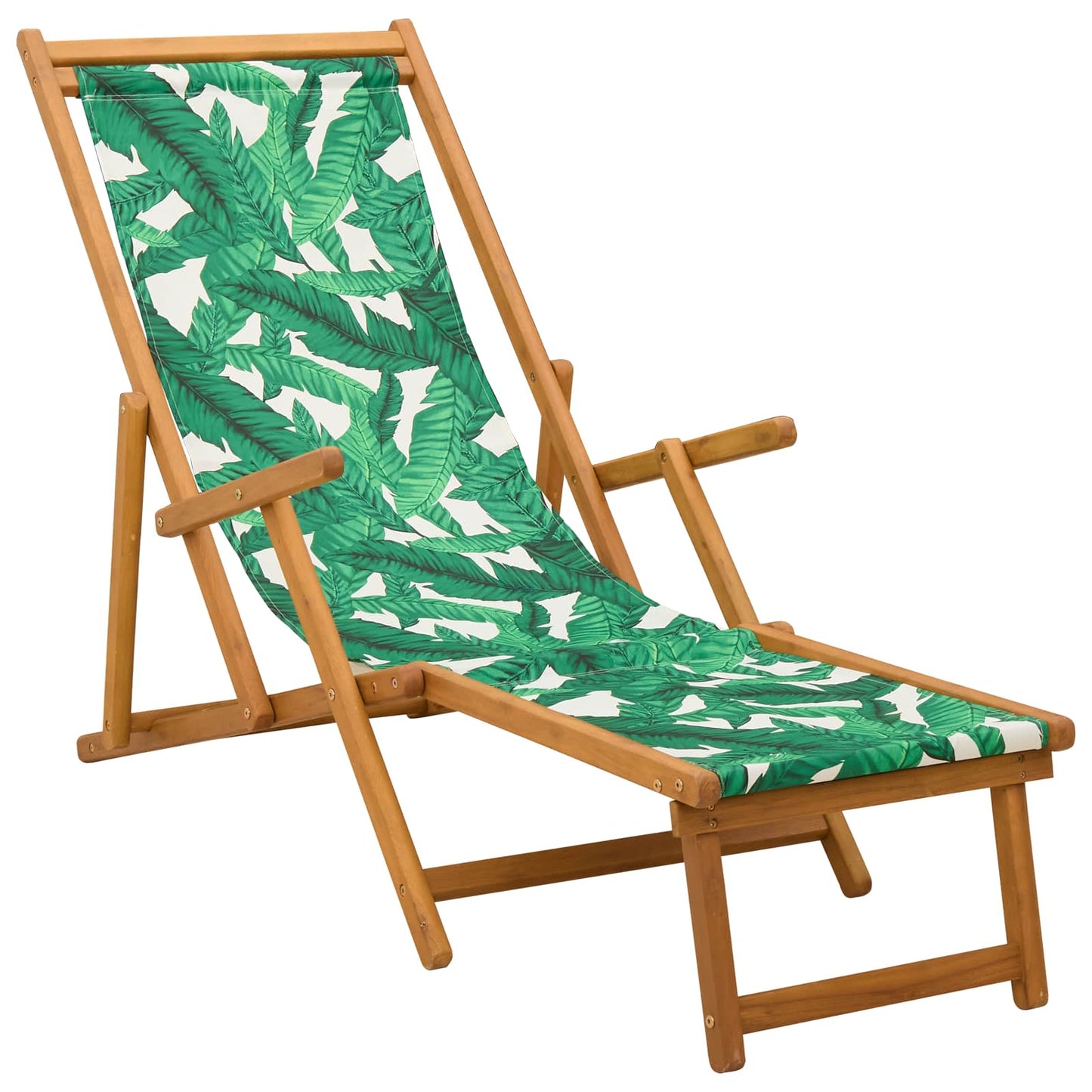Folding Sun Lounger 3 Position Solid Eucalyptus Wood