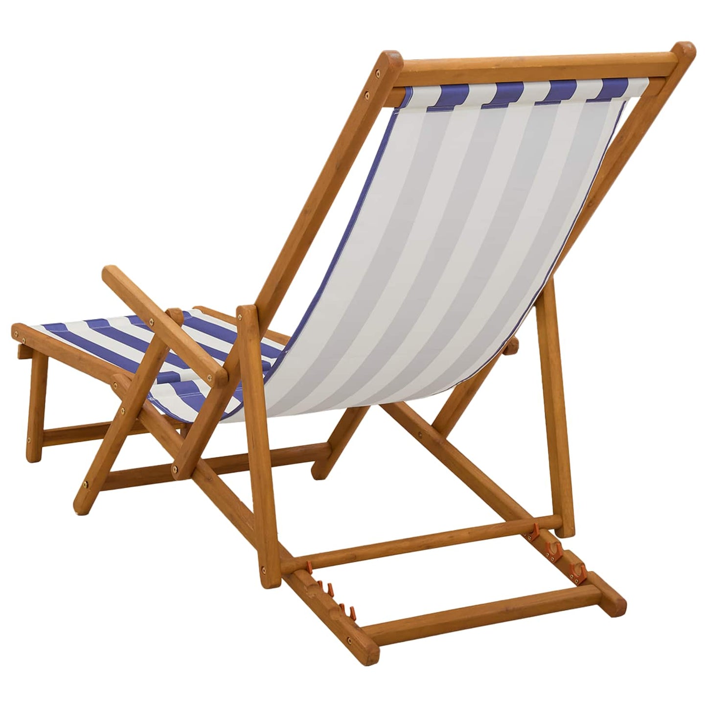 Folding Sun Lounger 3 Position Solid Eucalyptus Wood