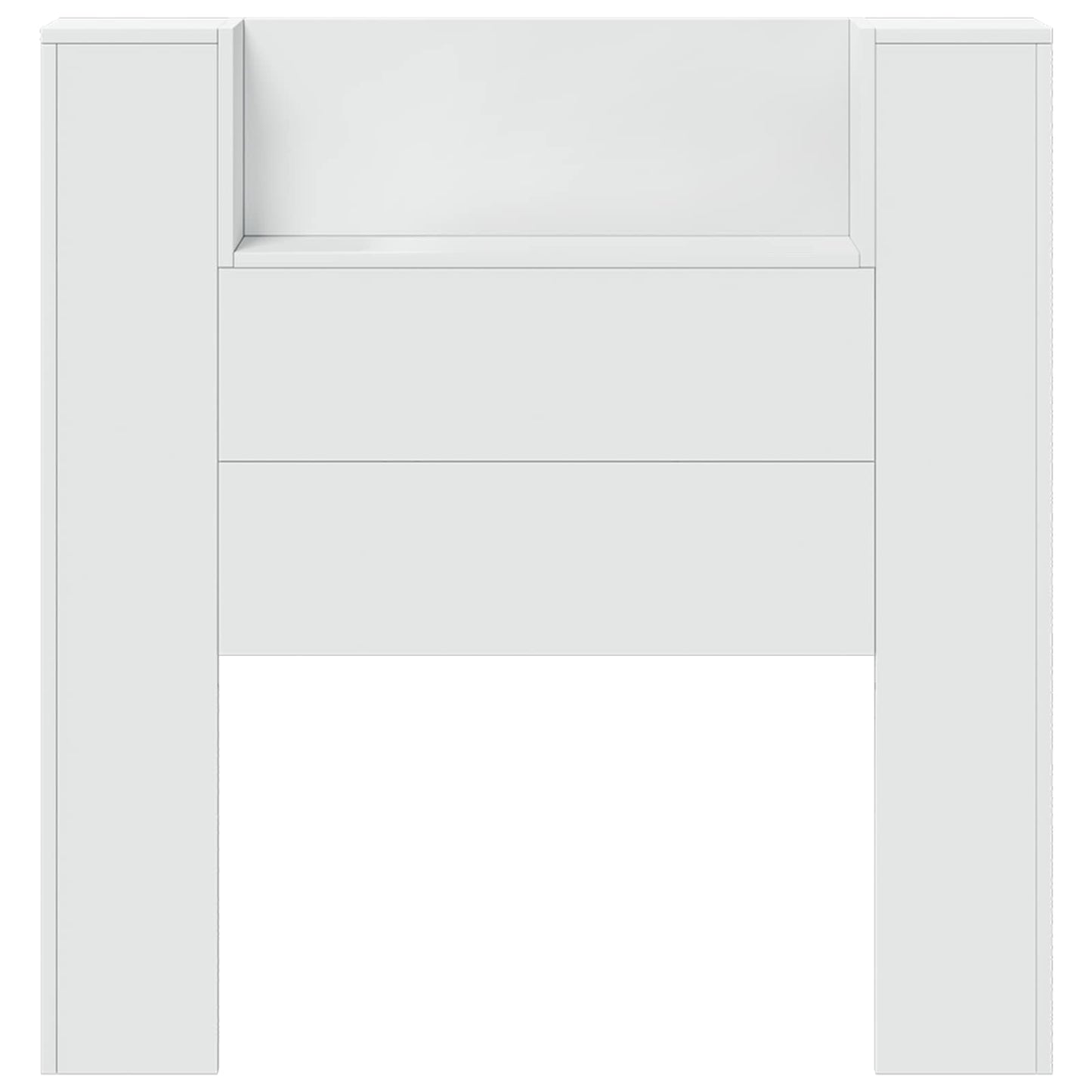 Headboard White 100 x 16.5 x 103.5 cm Engineered Wood