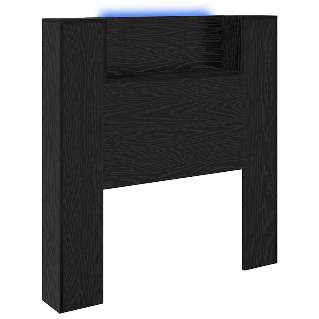 Headboard Black Oak Engineered Wood