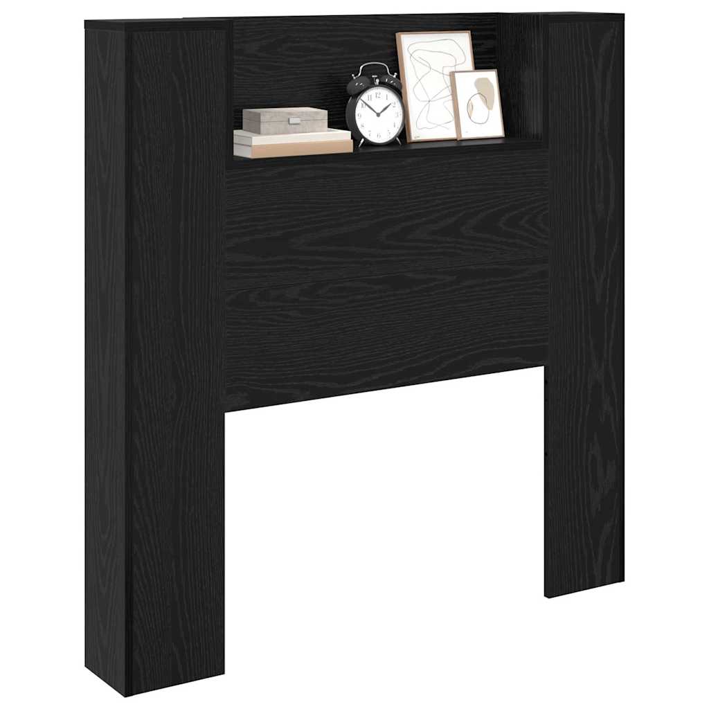 Headboard Black Oak Engineered Wood
