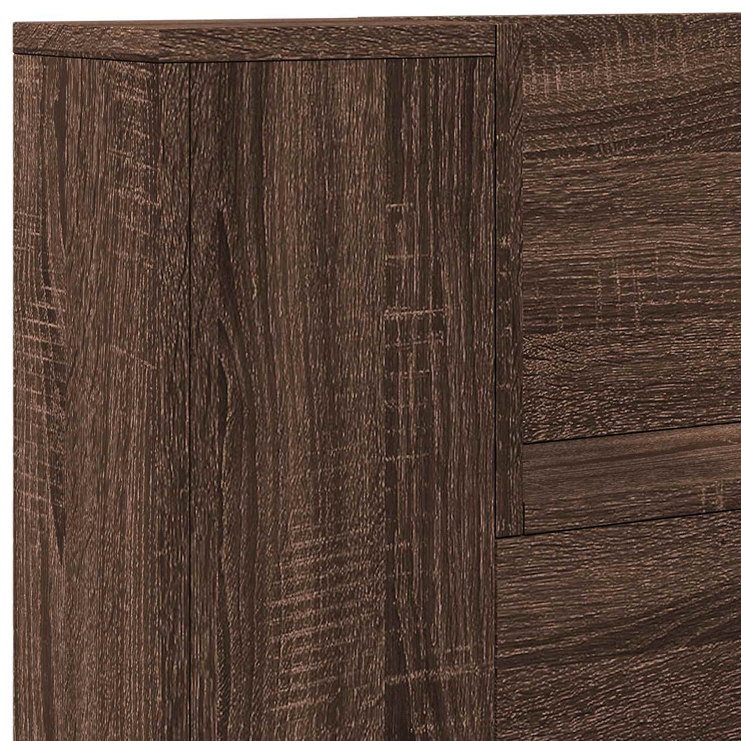 Headboard Brown Oak 120 x 16.5 x 103.5 cm Engineered Wood