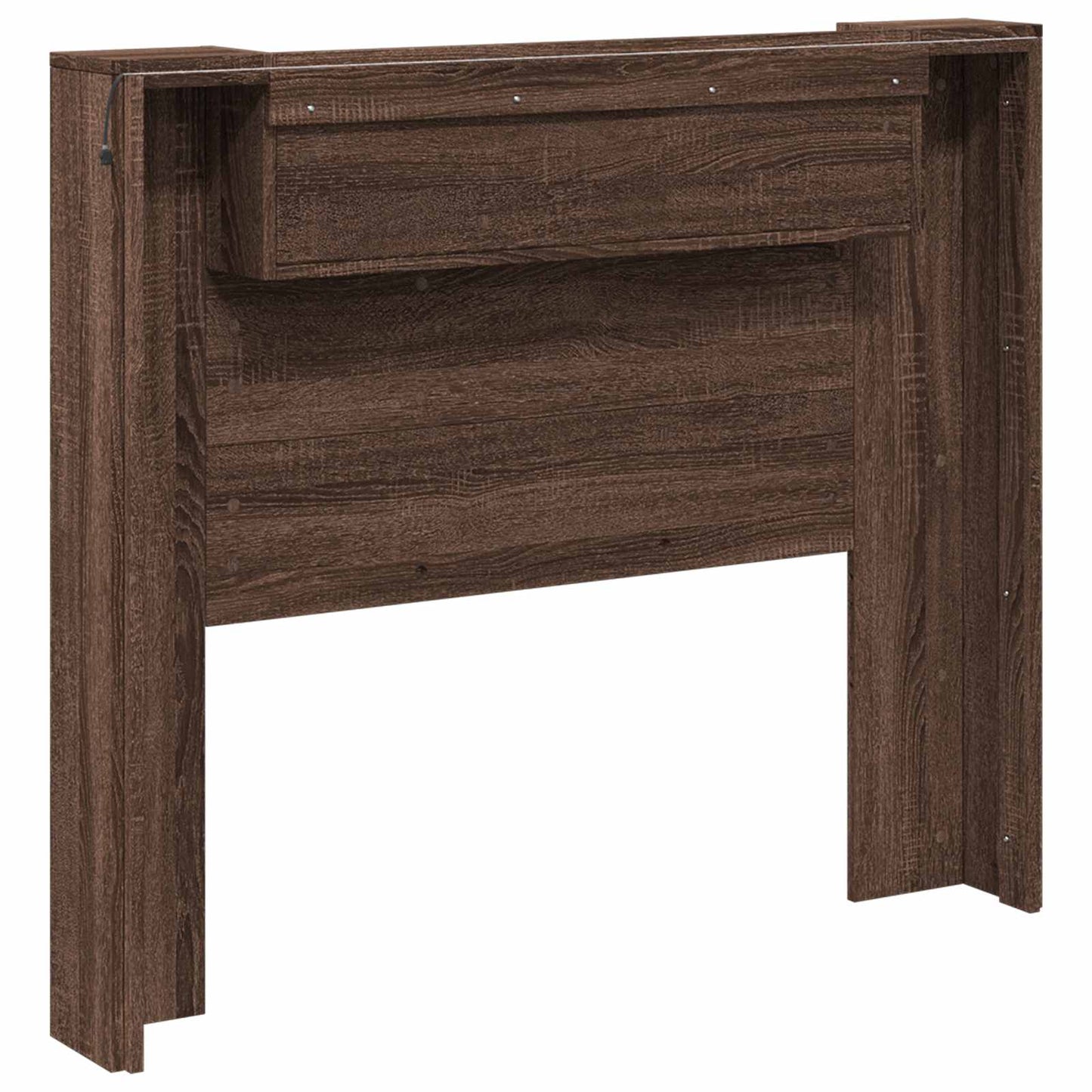 Headboard Brown Oak 120 x 16.5 x 103.5 cm Engineered Wood