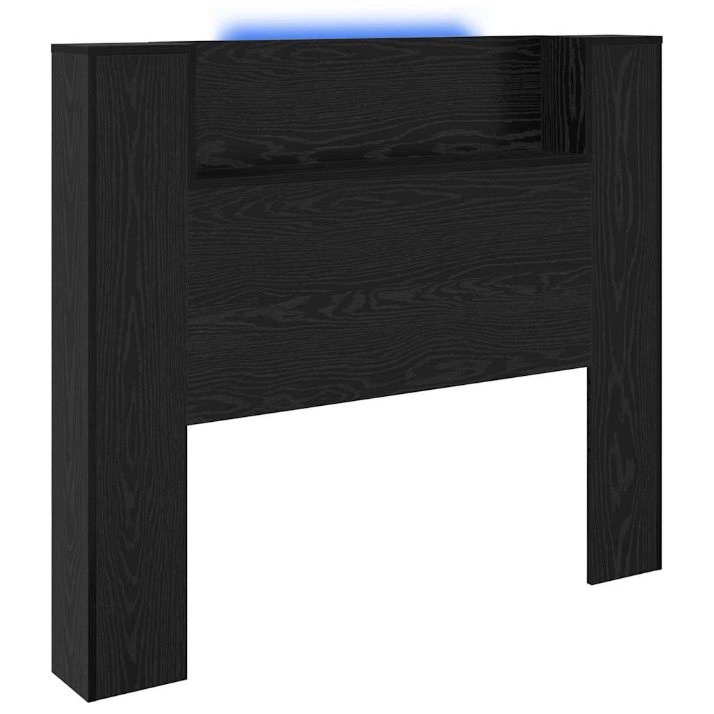 Headboard Black Oak 120 x 15 x 103.5 cm Engineered Wood
