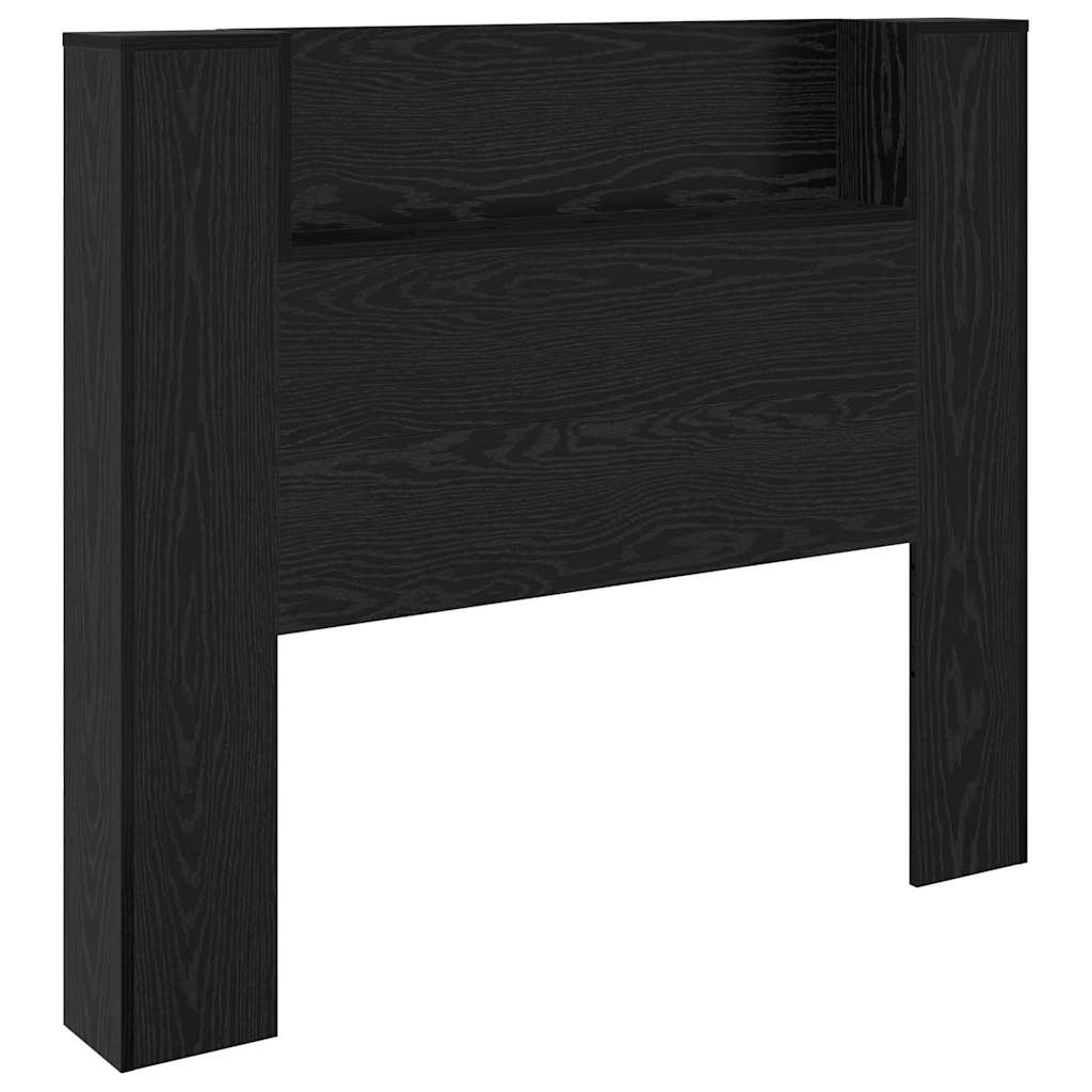 Headboard Black Oak 120 x 15 x 103.5 cm Engineered Wood